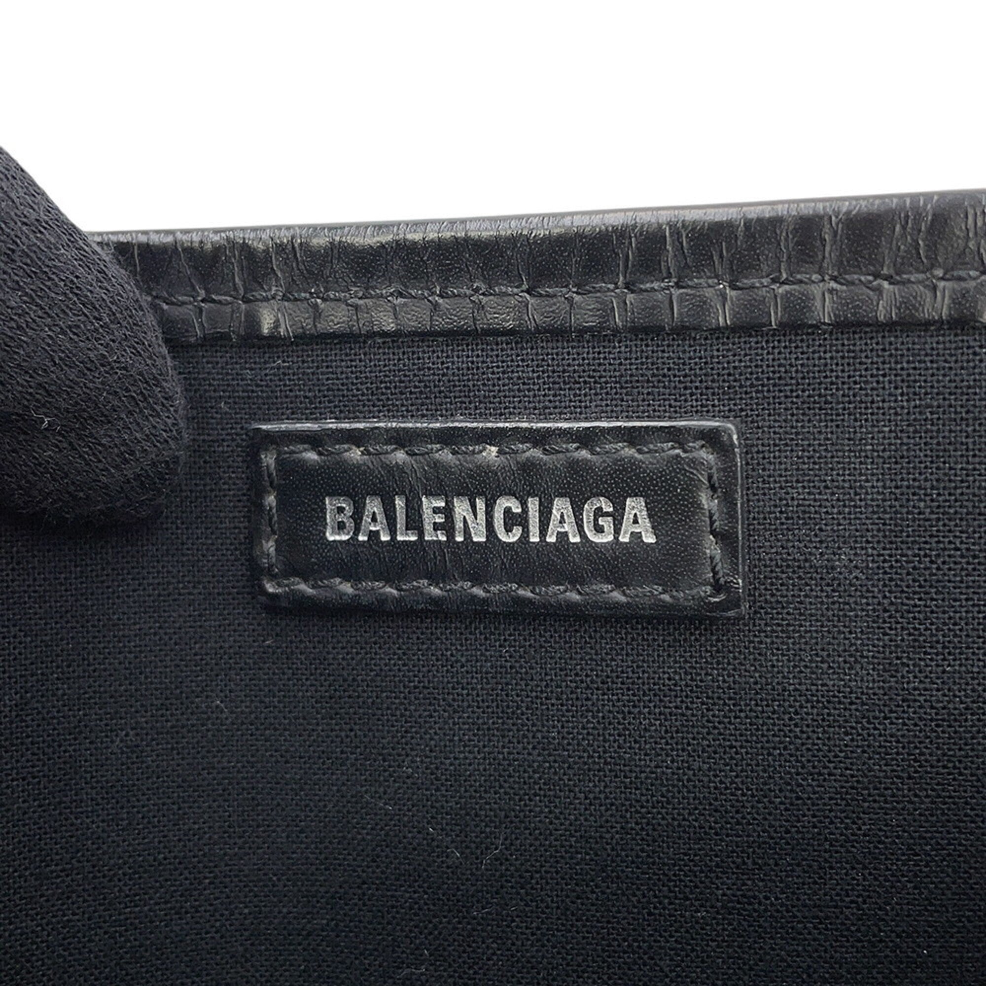 Balenciaga Black Canvas Handbag Pouch (Pre-Owned)