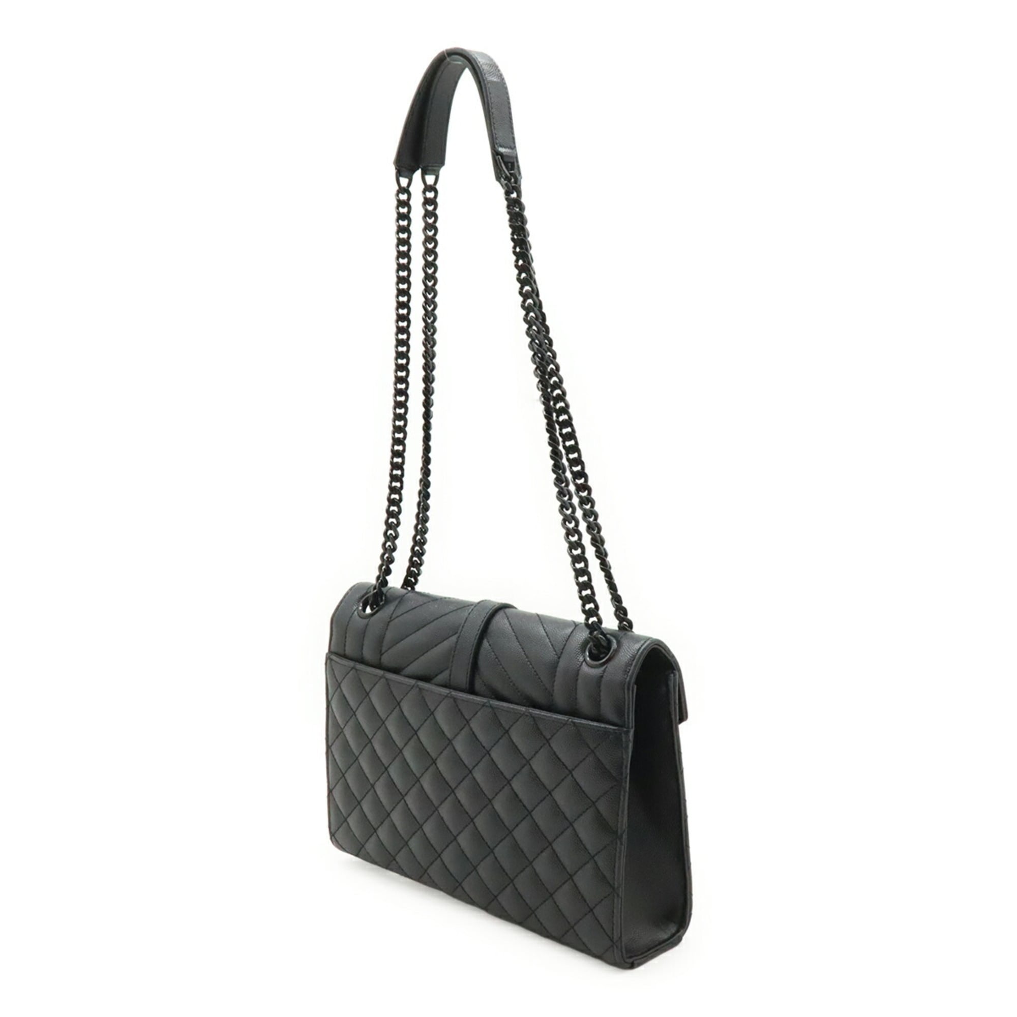 Yves Saint Laurent Black Leather Shoulder Bag (Pre-Owned)
