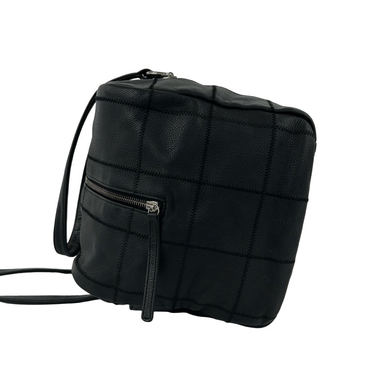 Chanel Black Grained Calfskin Tote Bag (Pre-Owned)