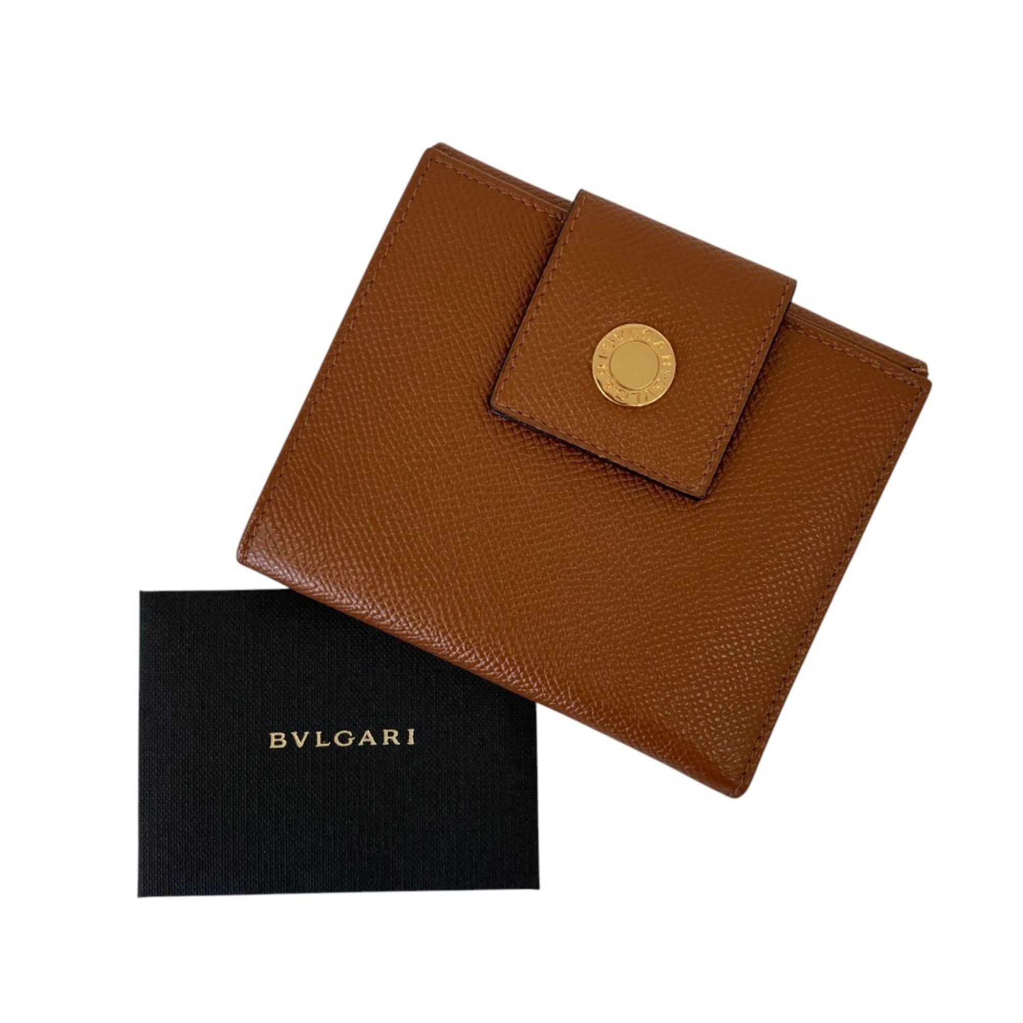 Bvlgari Brown Leather Wallet (Bi-Fold) (Pre-Owned)