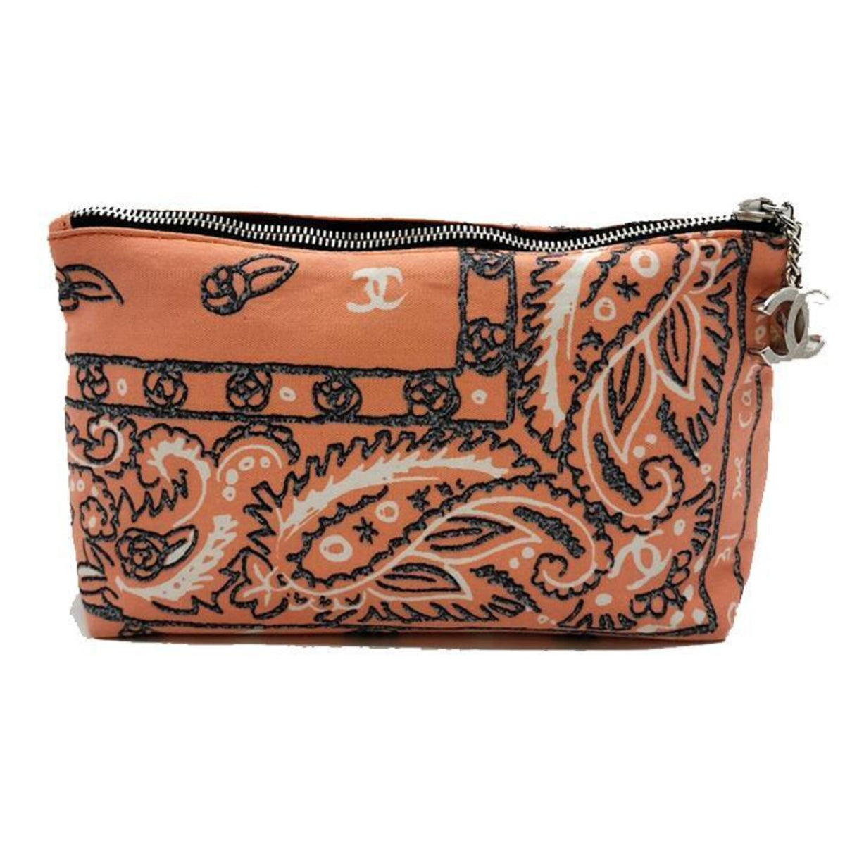 Chanel Cotton Canvas Pouch (Pre-Owned)