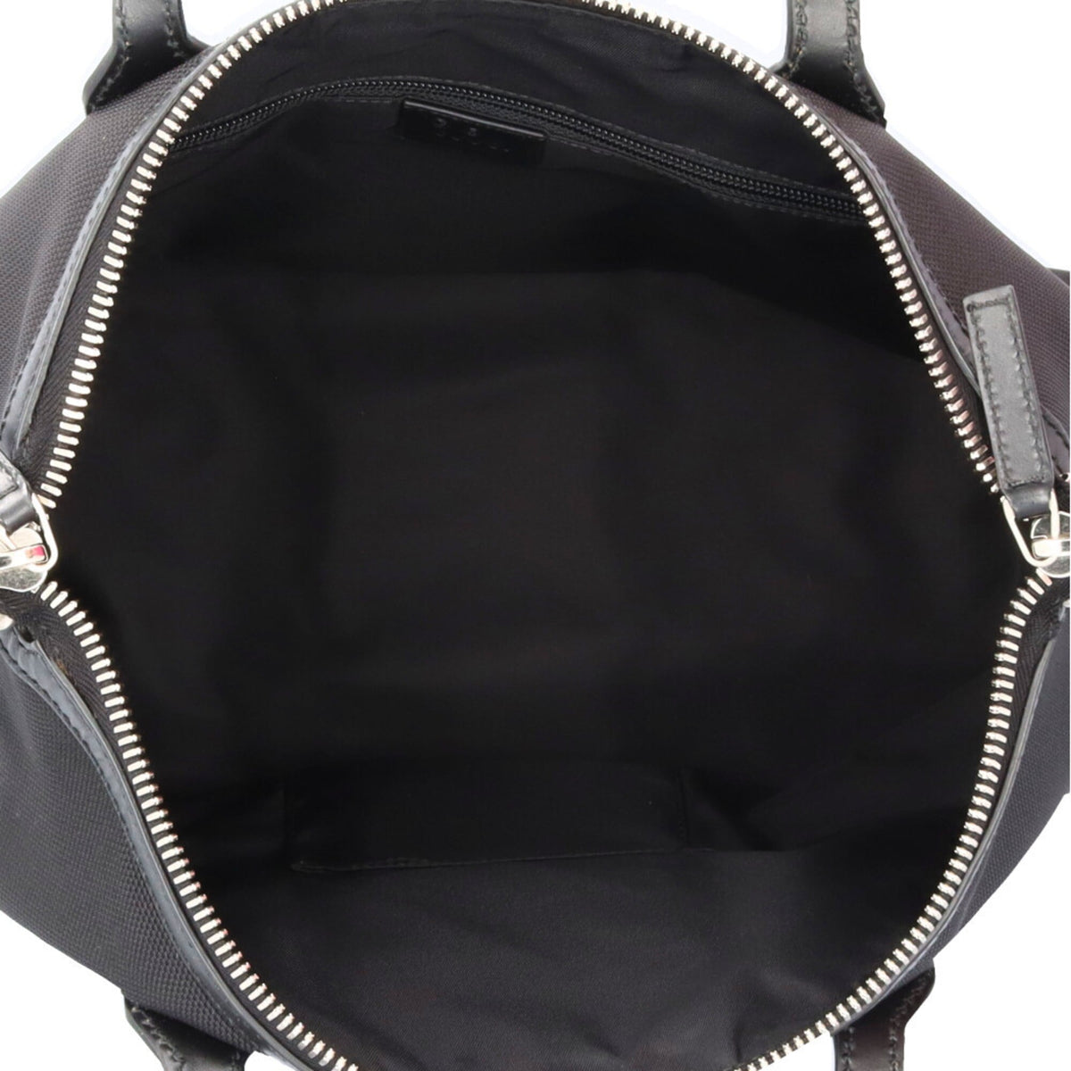 Gucci Sherry Line Black Green Red Color Canvas Handbag Shoulder Bag (Pre-Owned)