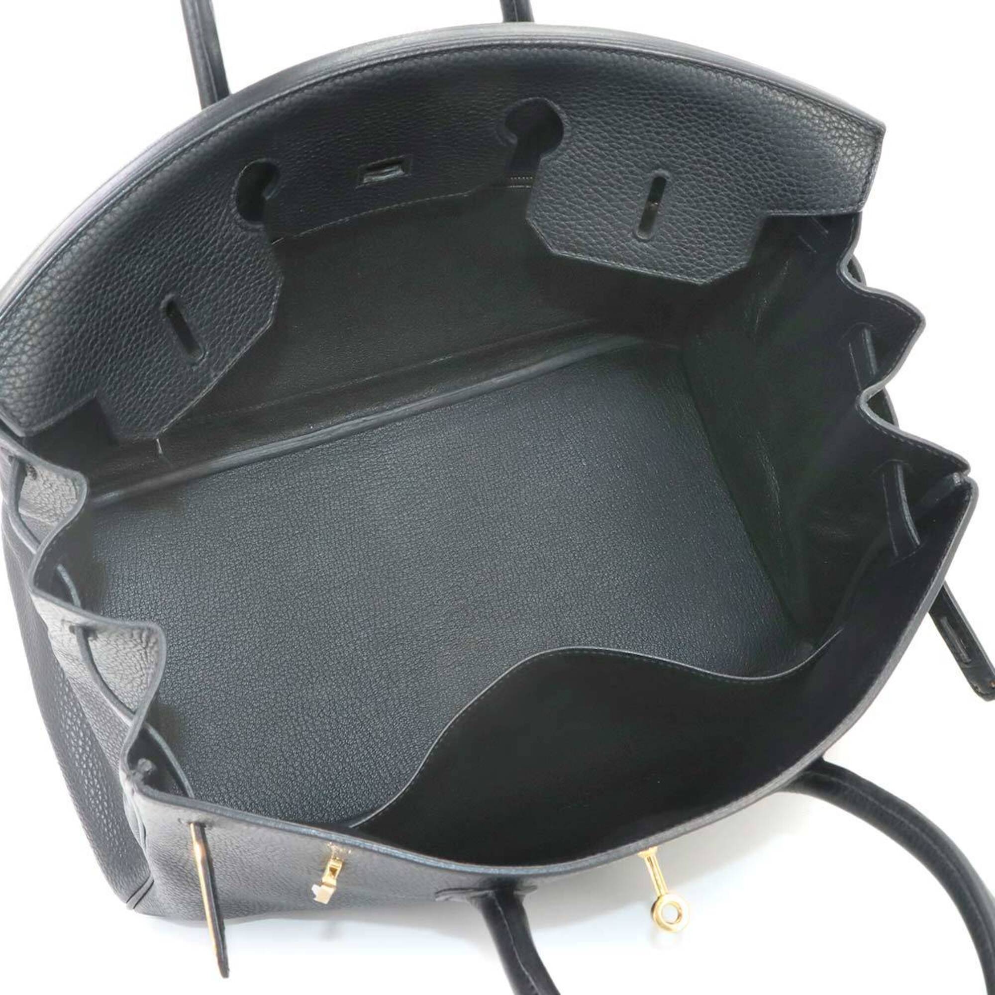 Hermes Black Togo Leather Handbag (Pre-Owned)