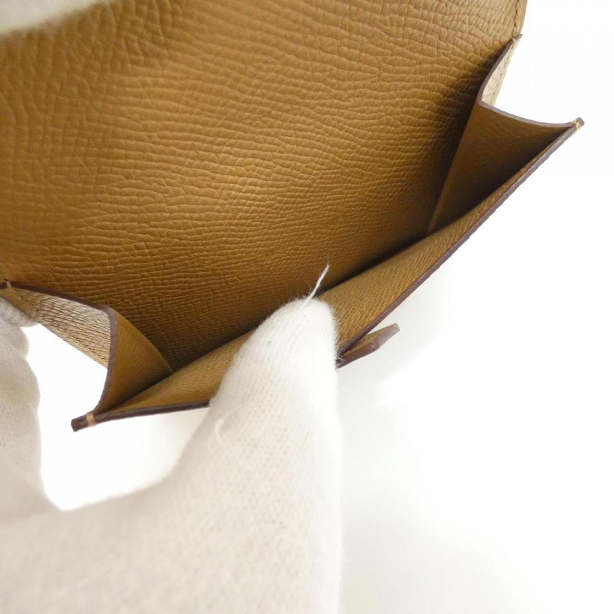 Hermes Biscuit Brown Epsom Leather Wallet (Bi-Fold) (Pre-Owned)