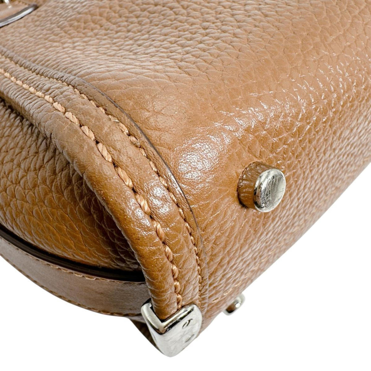 Coach Brown Leather Handbag Tote Bag (Pre-Owned)