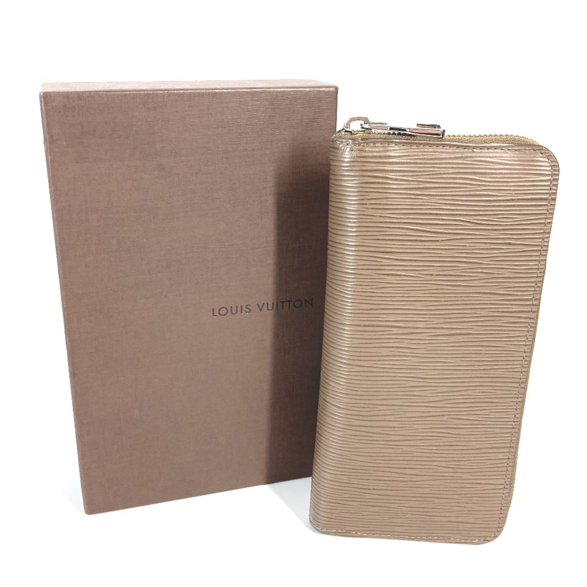 Louis Vuitton Epi Brown Taupe Epi Leather Long Wallet (Bi-Fold) (Pre-Owned)