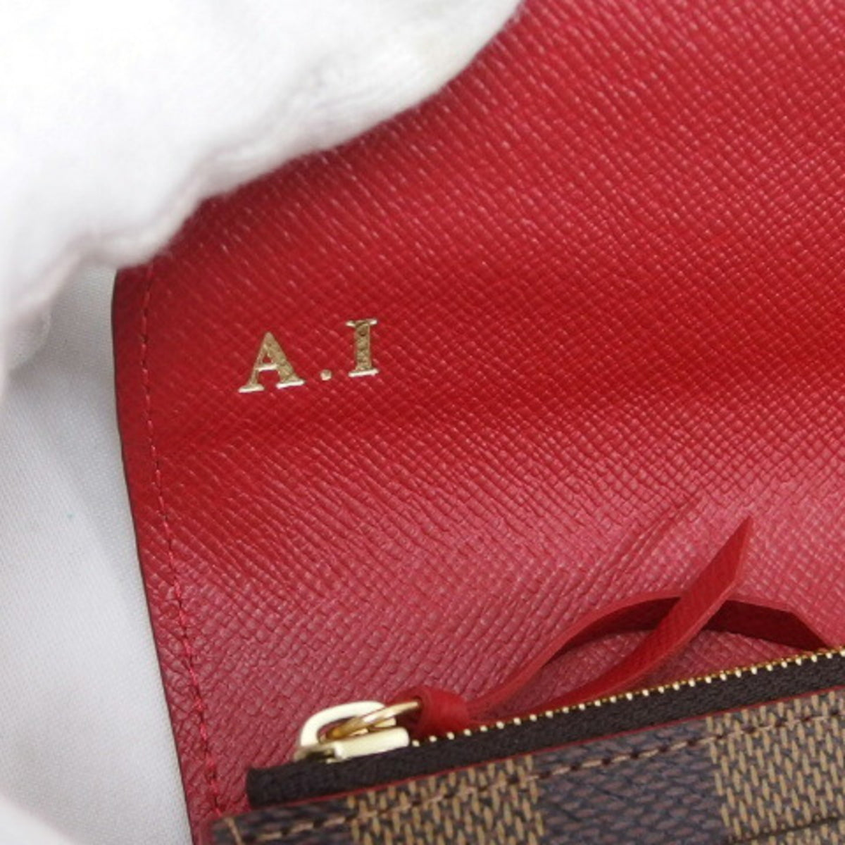 Louis Vuitton Cerise Damier Canvas Long Wallet (Bi-Fold) (Pre-Owned)
