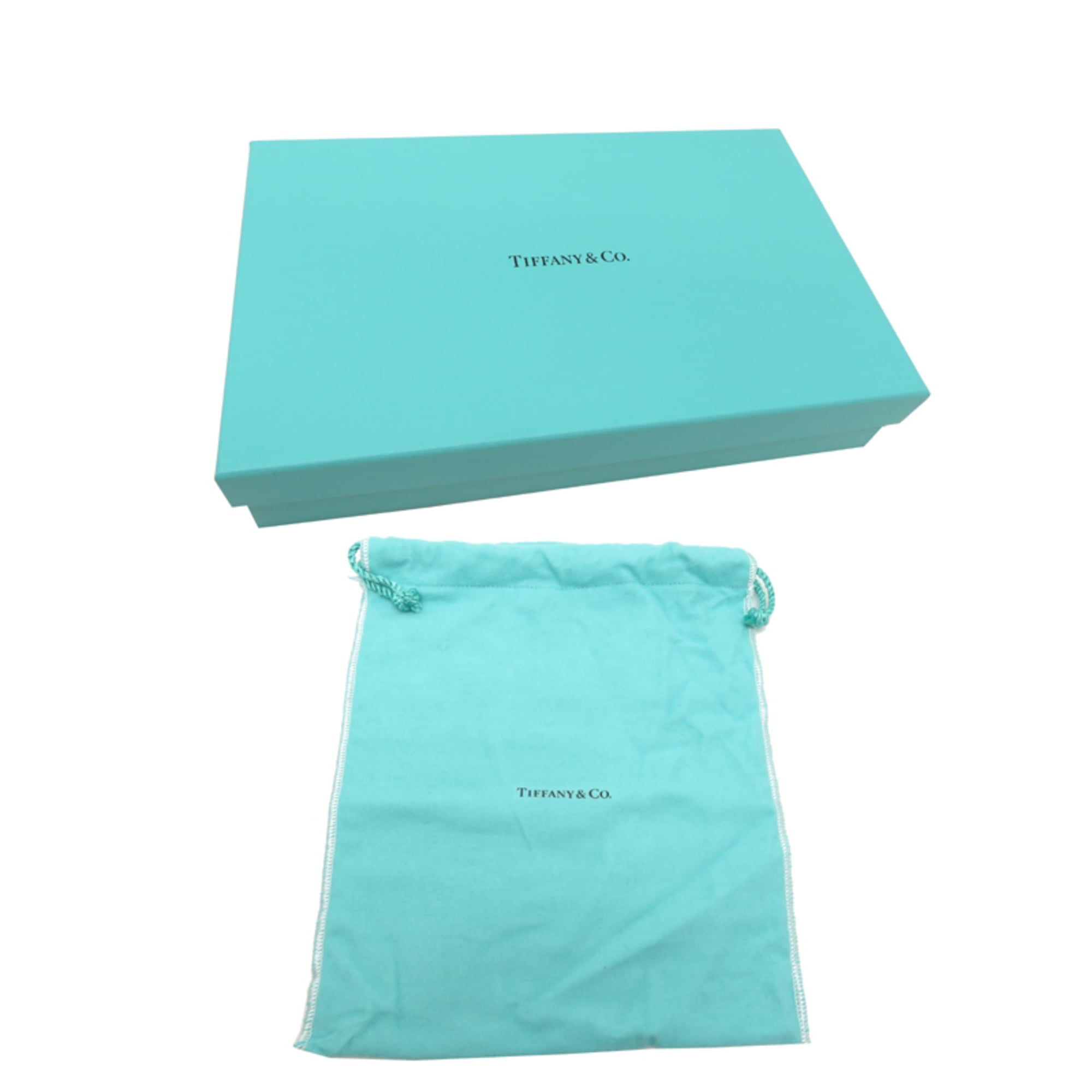 Tiffany Blue Leather Long Wallet (Bi-Fold) (Pre-Owned)
