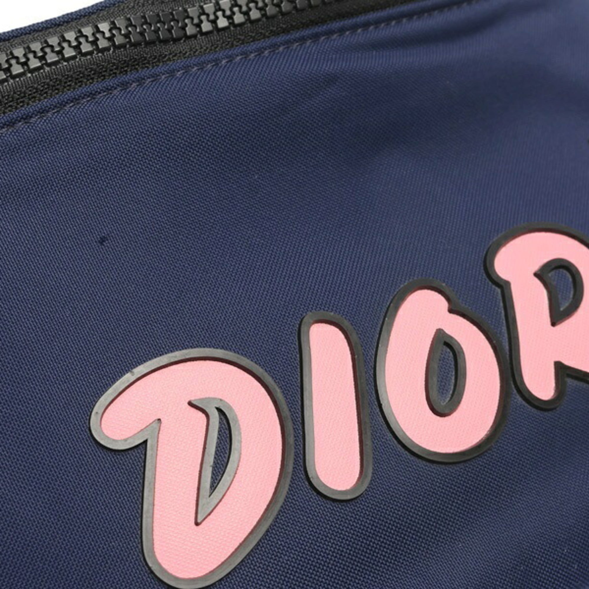 Christian Dior Navy Nylon Leather Fanny Pack (Pre-Owned)