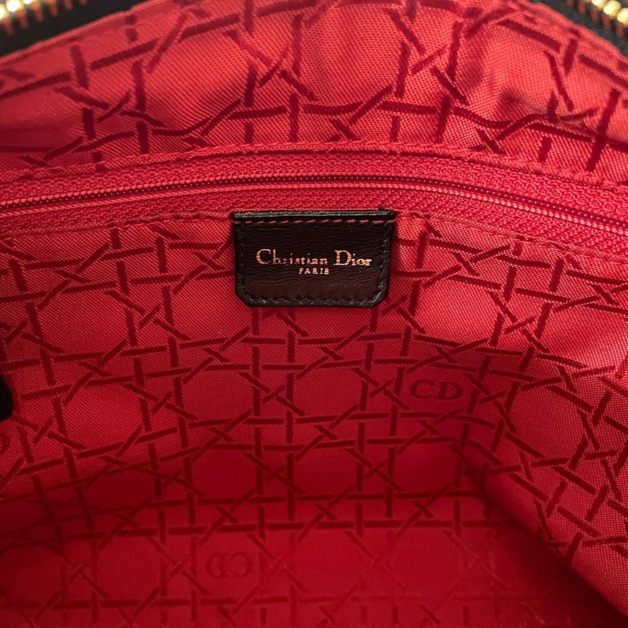 Christian Dior Black Leather Handbag (Pre-Owned)