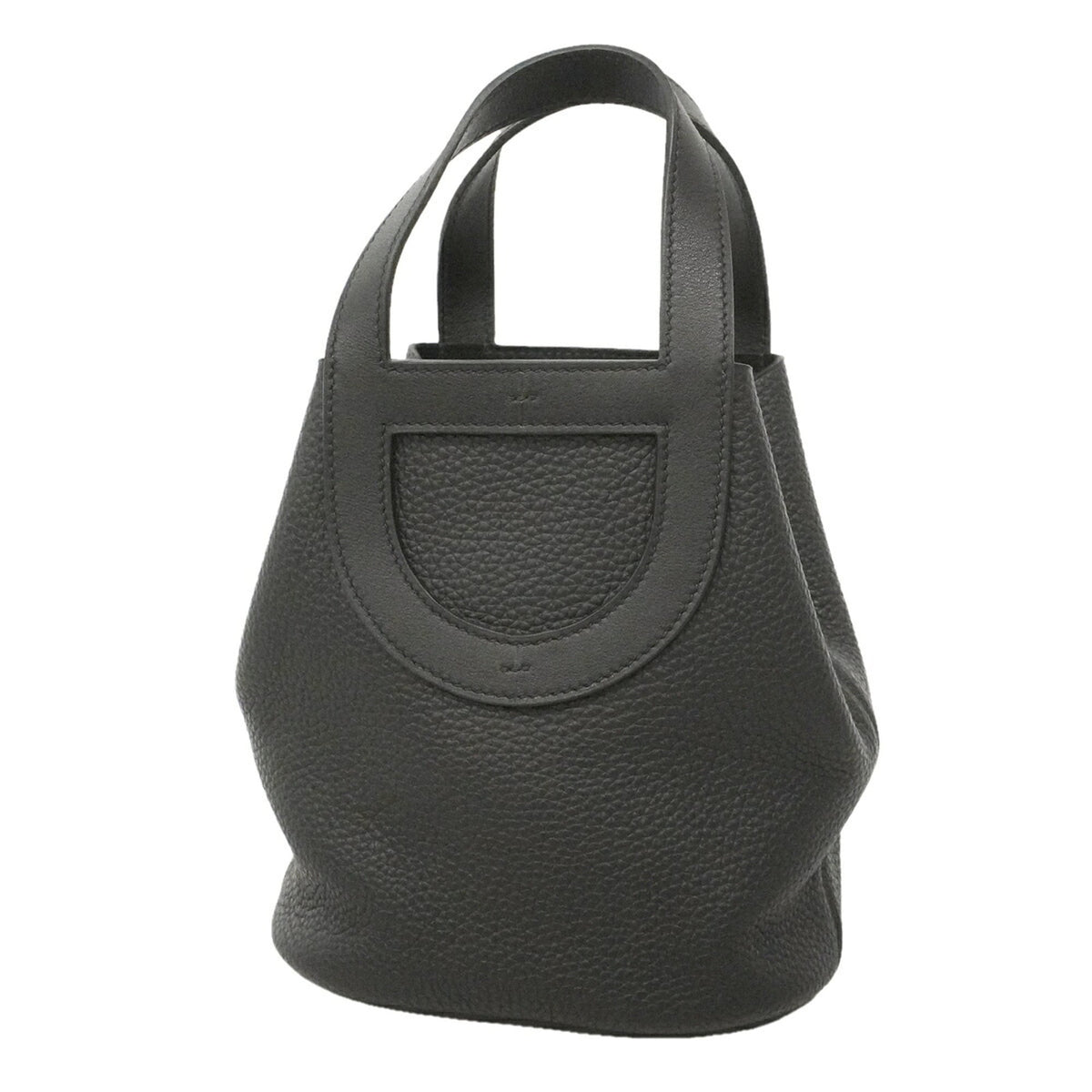 Hermes Black Taurillon Clemence Leather Handbag (Pre-Owned)