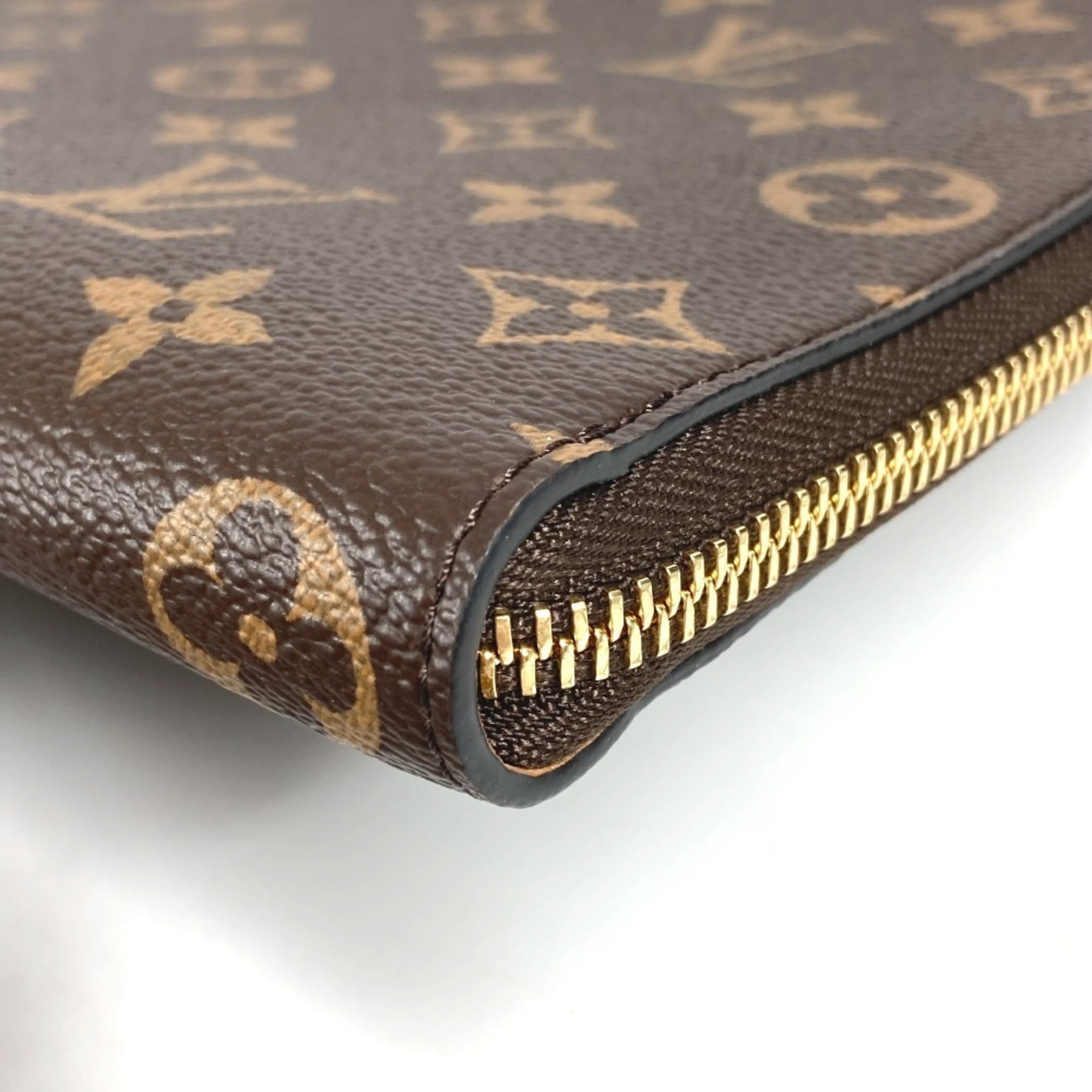 Louis Vuitton Brown Monogram Clutch Bag Pochette Pouch (Pre-Owned)