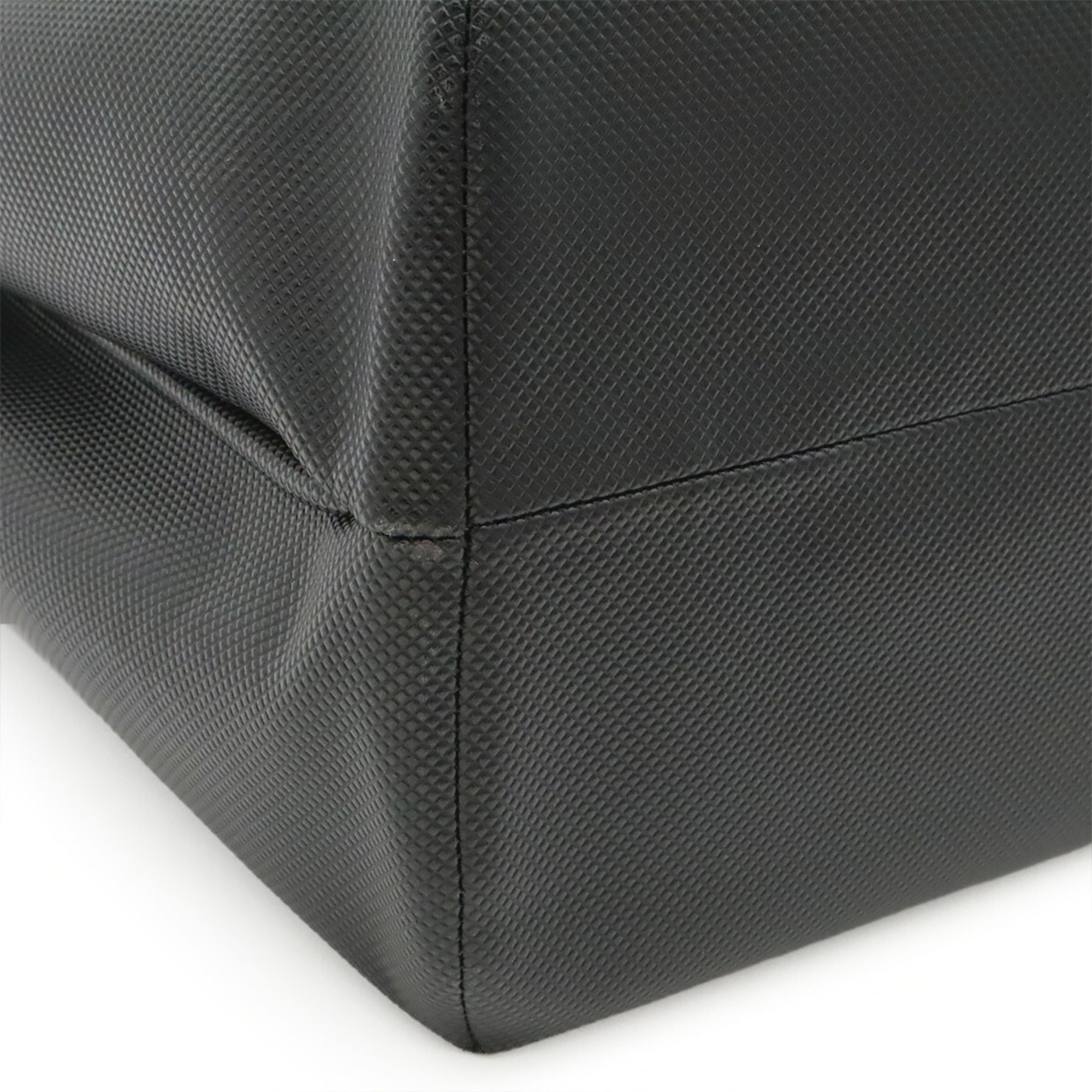 Bottega Veneta Black Dark Brown Coated Canvas Tote Bag (Pre-Owned)