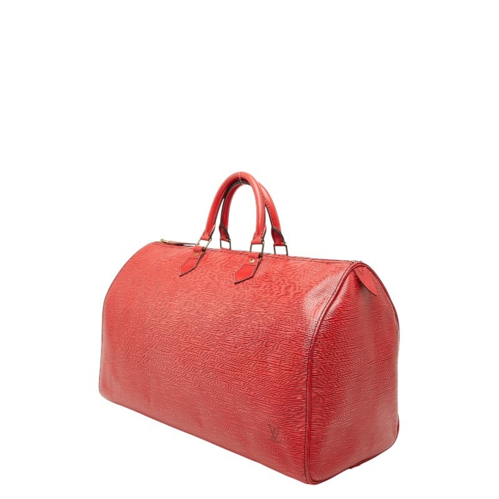 Louis Vuitton Epi Castilian Red Leather Boston Bag Handbag (Pre-Owned)