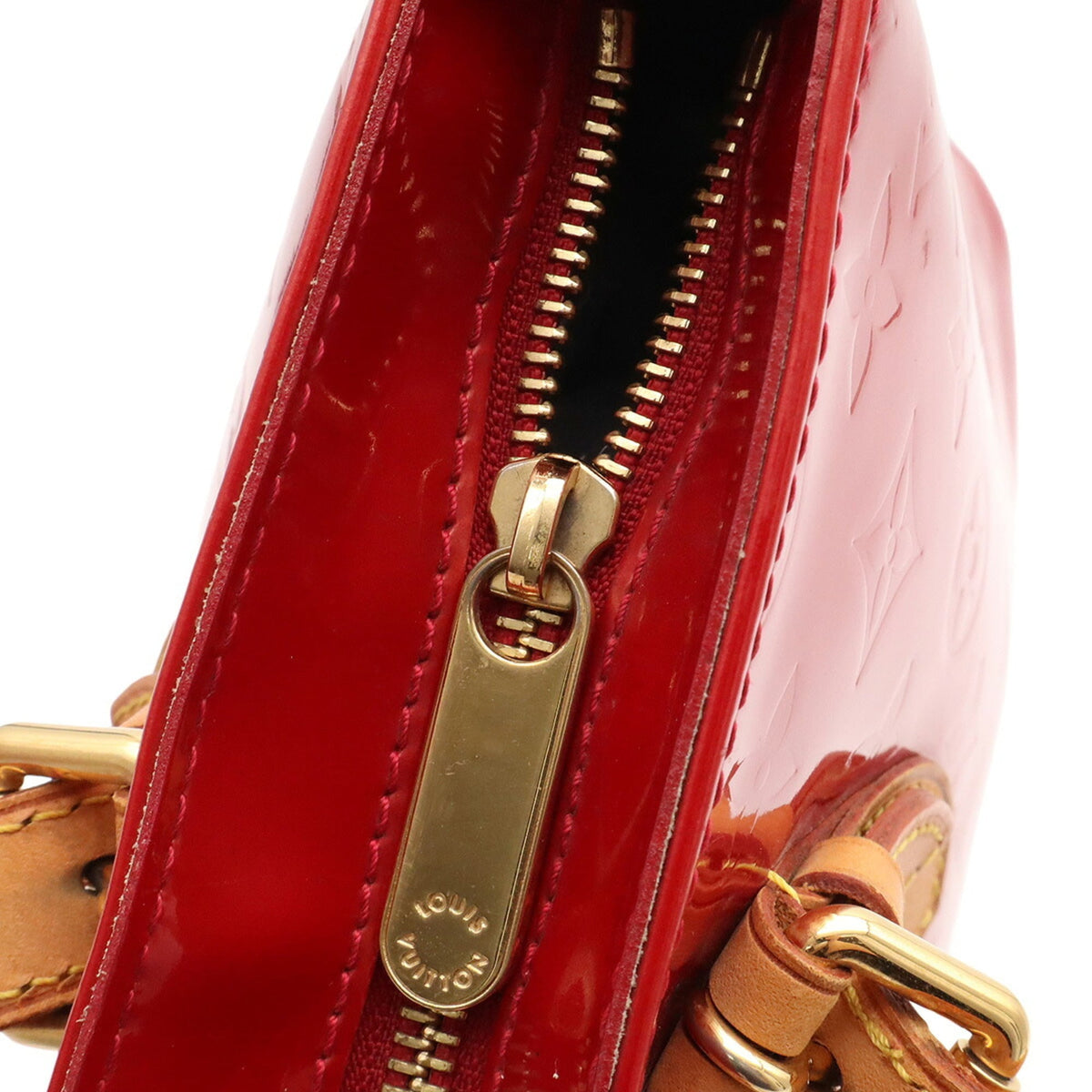 Louis Vuitton Noisette Red Color Leather Tote Bag (Pre-Owned)