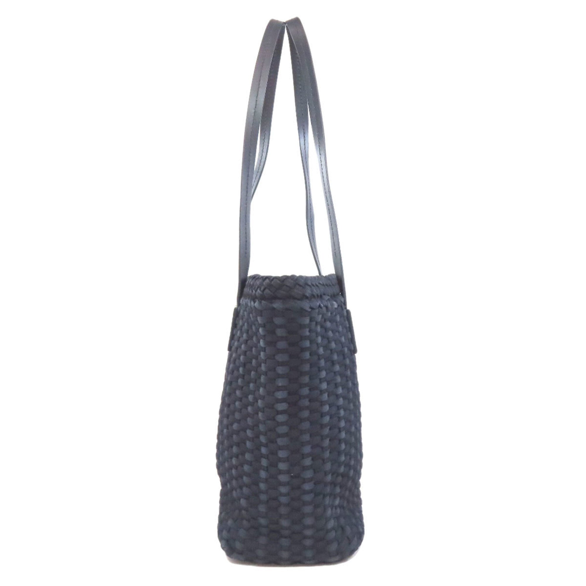 Miu Miu Blue Canvas Tote Bag (Pre-Owned)