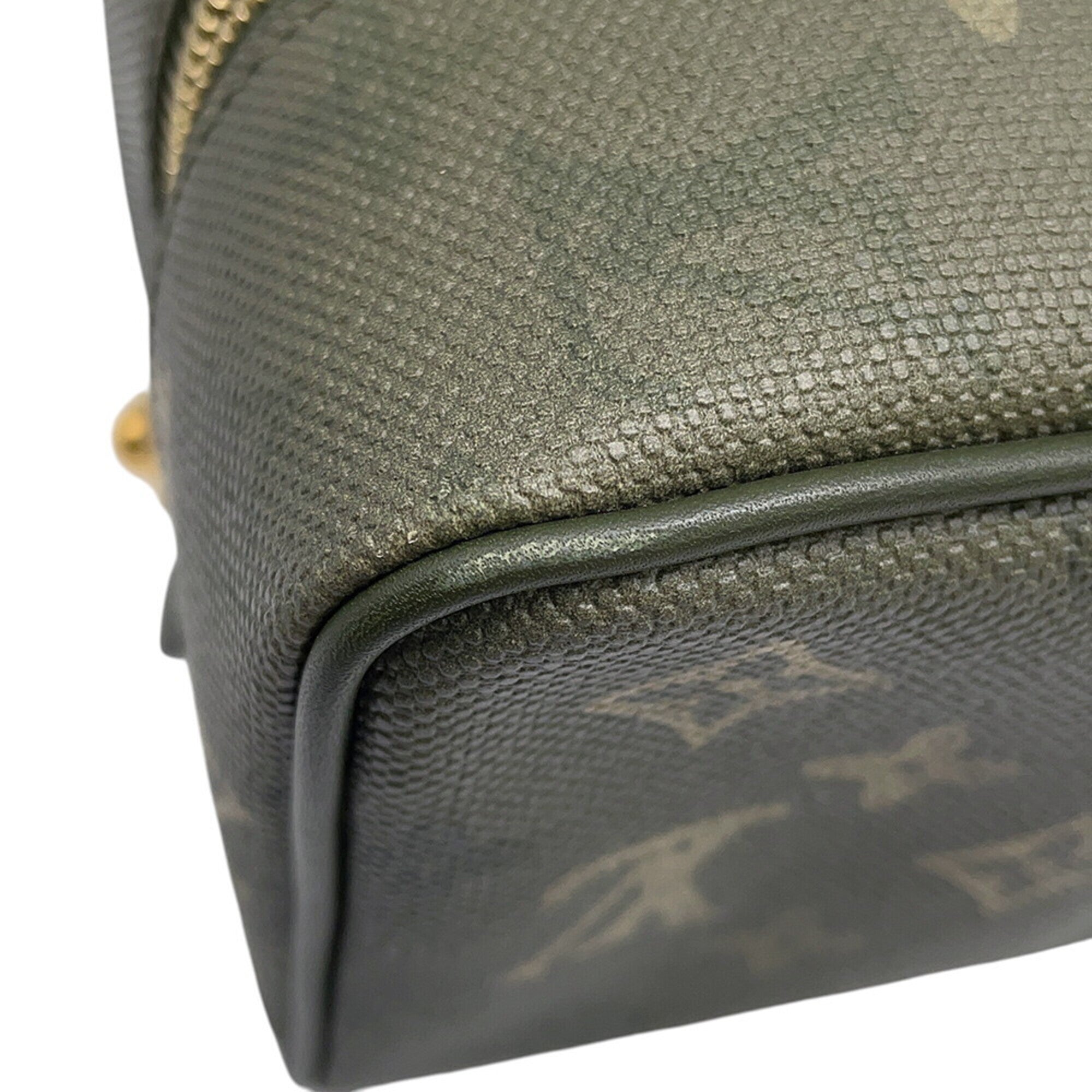Louis Vuitton Green Khaki Monogram Monogram Clutch Bag Handbag Pouch (Pre-Owned)