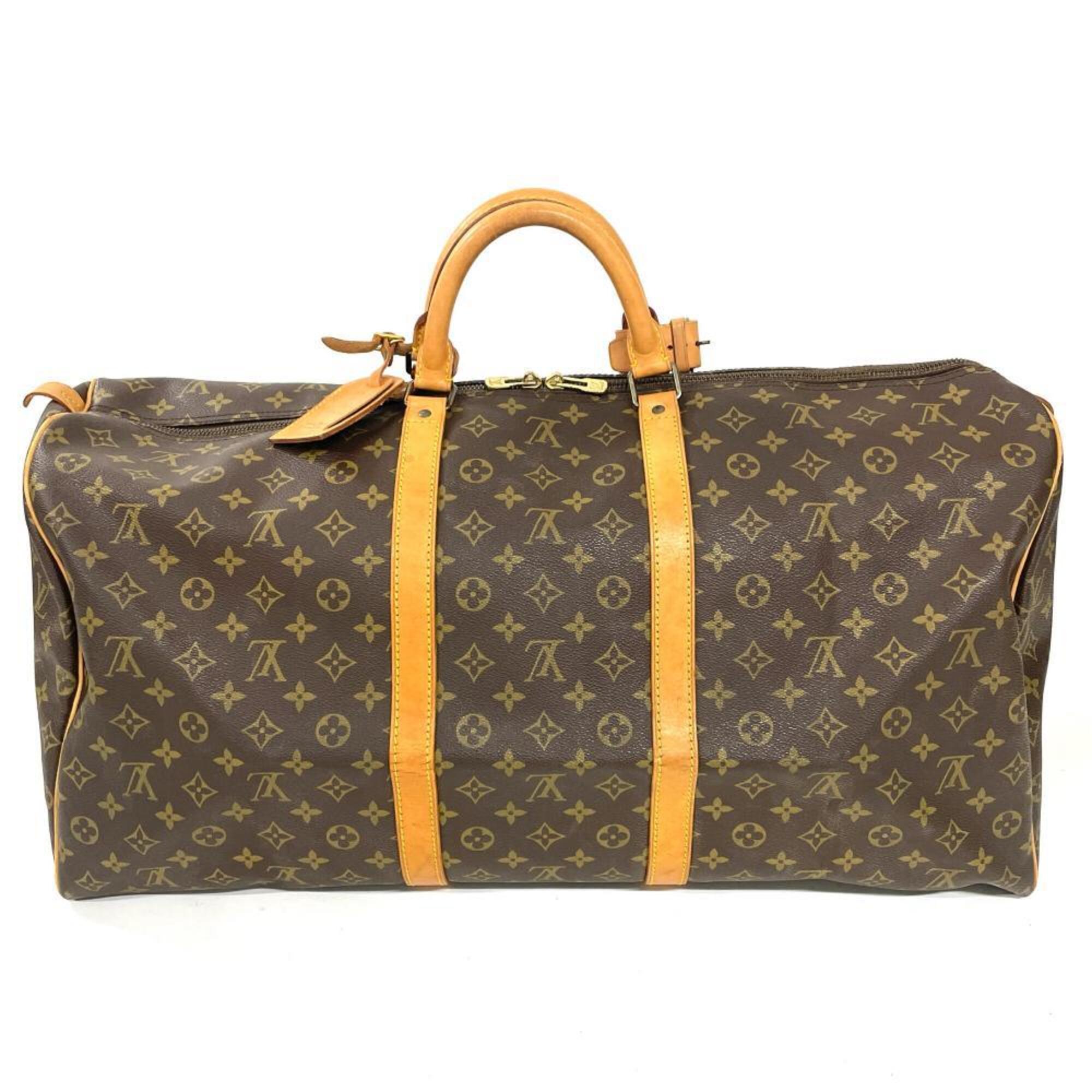 Louis Vuitton Brown Monogram Canvas Boston Bag (Pre-Owned)