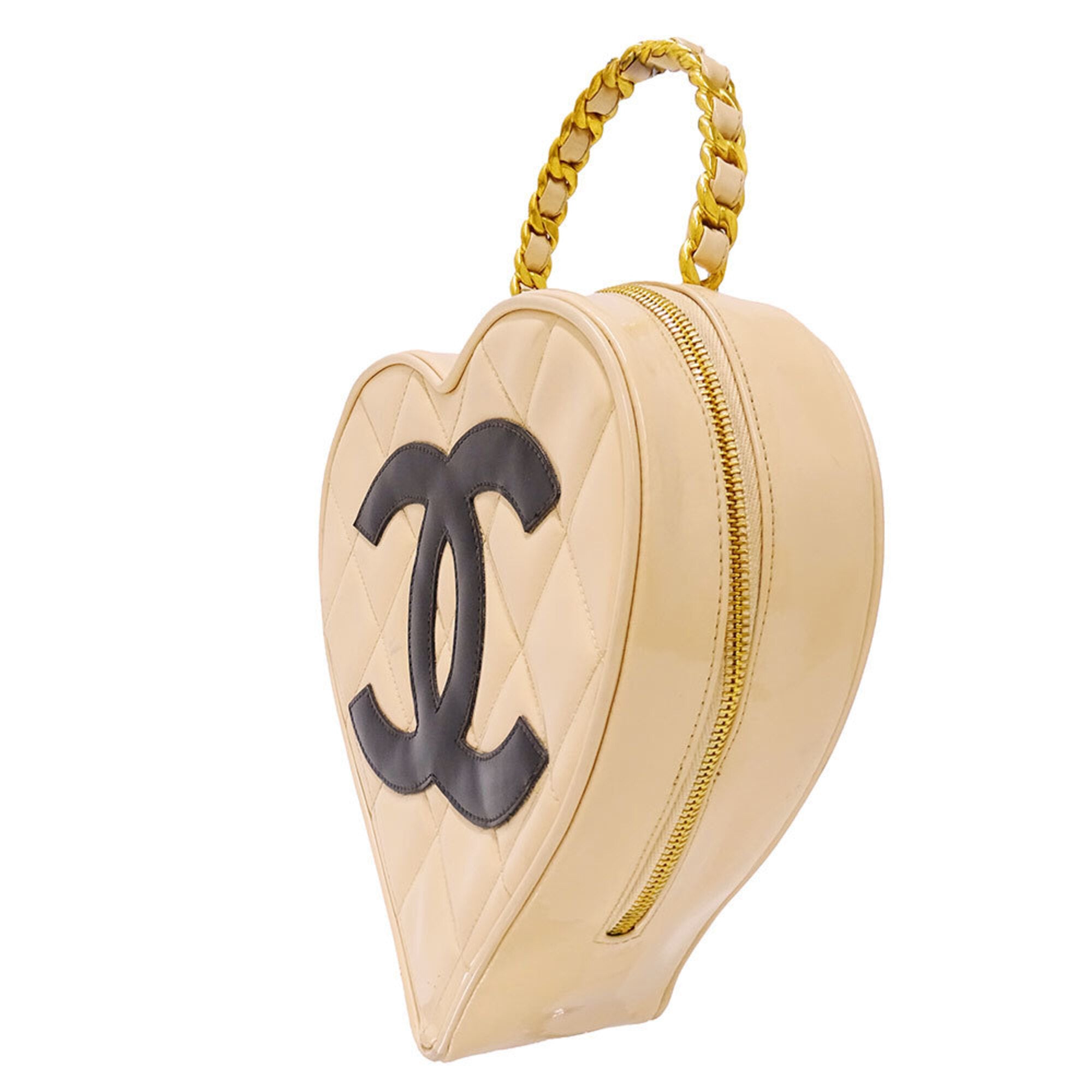 Chanel Beige Leather Handbag (Pre-Owned)