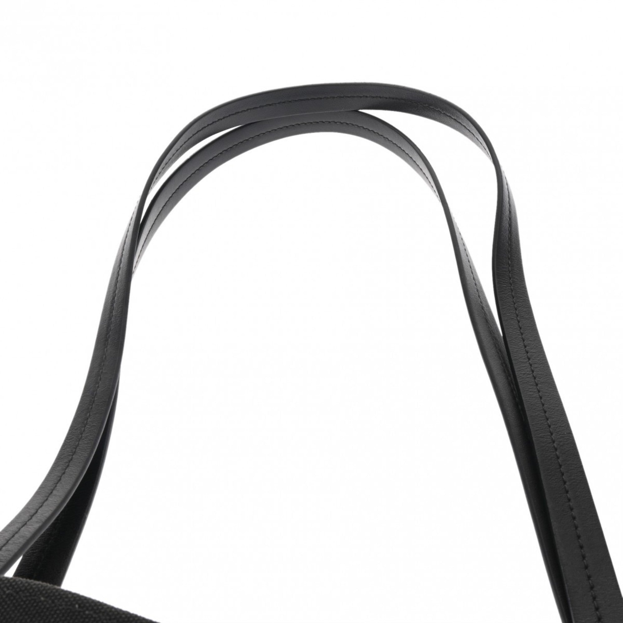 Prada Black Canvas Pouch Tote Bag (Pre-Owned)