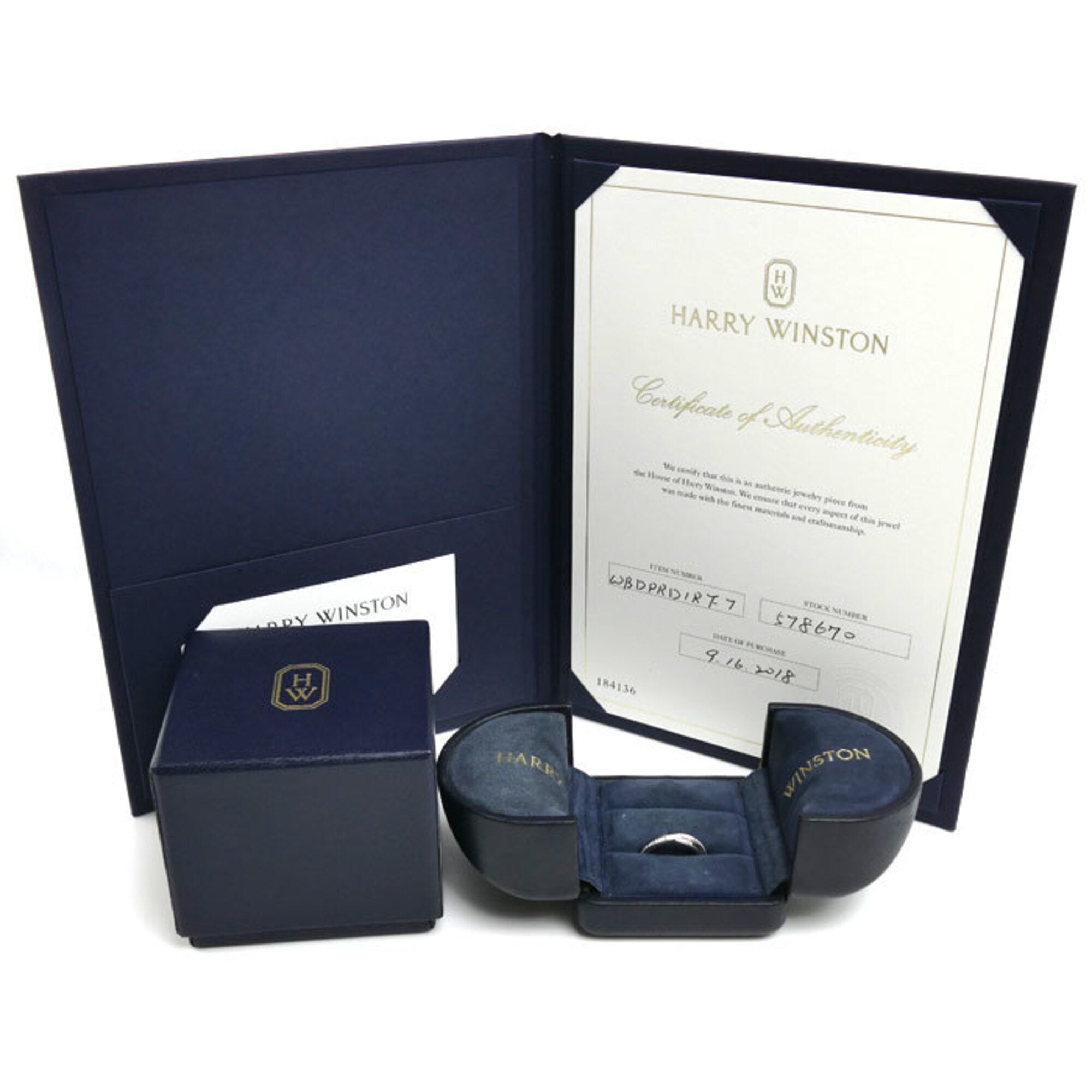 Harry Winston Platinum 950 Band Ring (Pre-Owned)