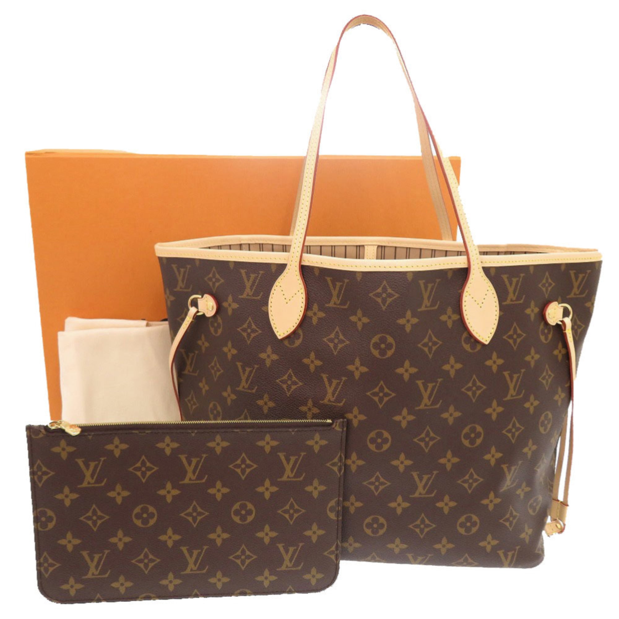 Louis Vuitton Brown Monogram Pouch Tote Bag (Pre-Owned)