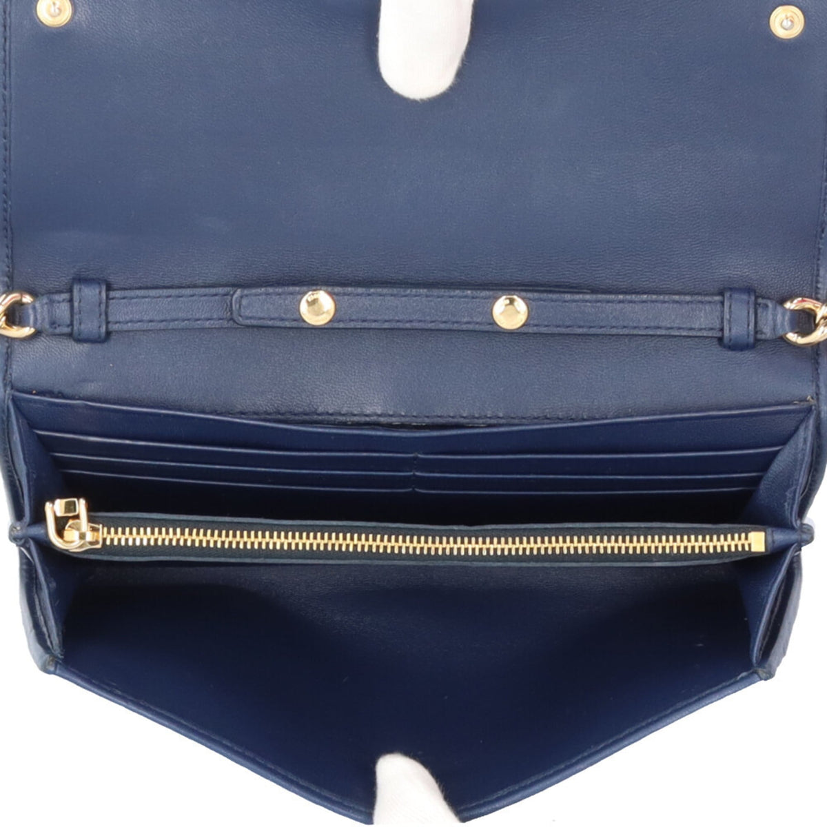 Miu Miu Navy Leather Shoulder Bag (Pre-Owned)