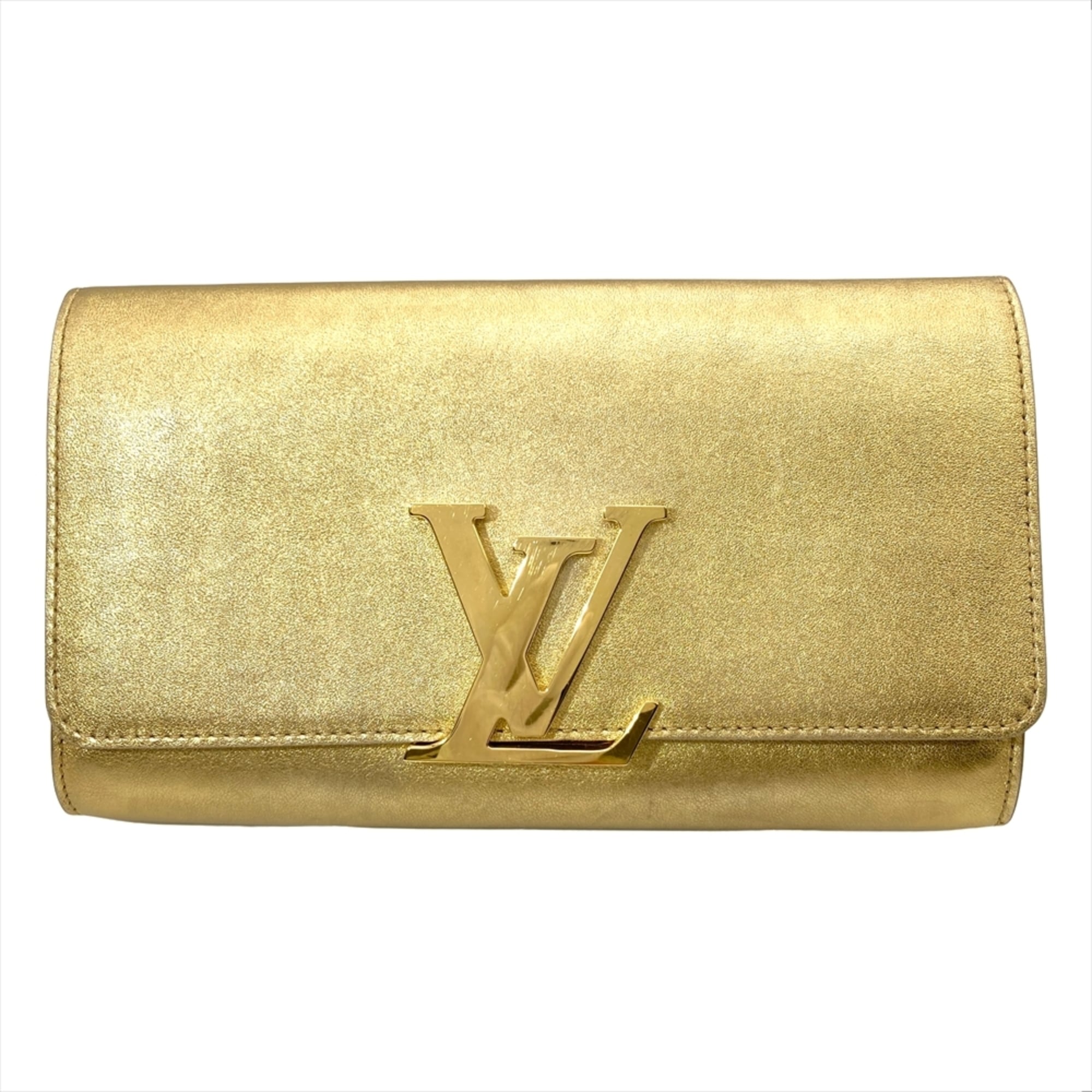 Louis Vuitton Gold Clutch Bag Pochette (Pre-Owned)