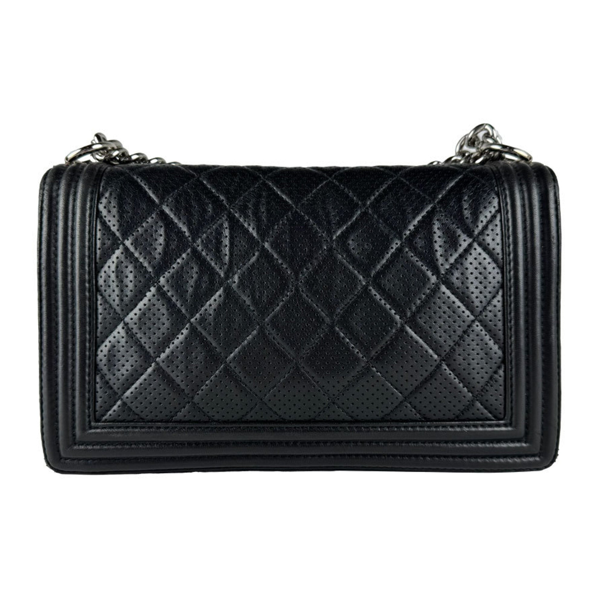 Chanel Black Leather Shoulder Bag (Pre-Owned)