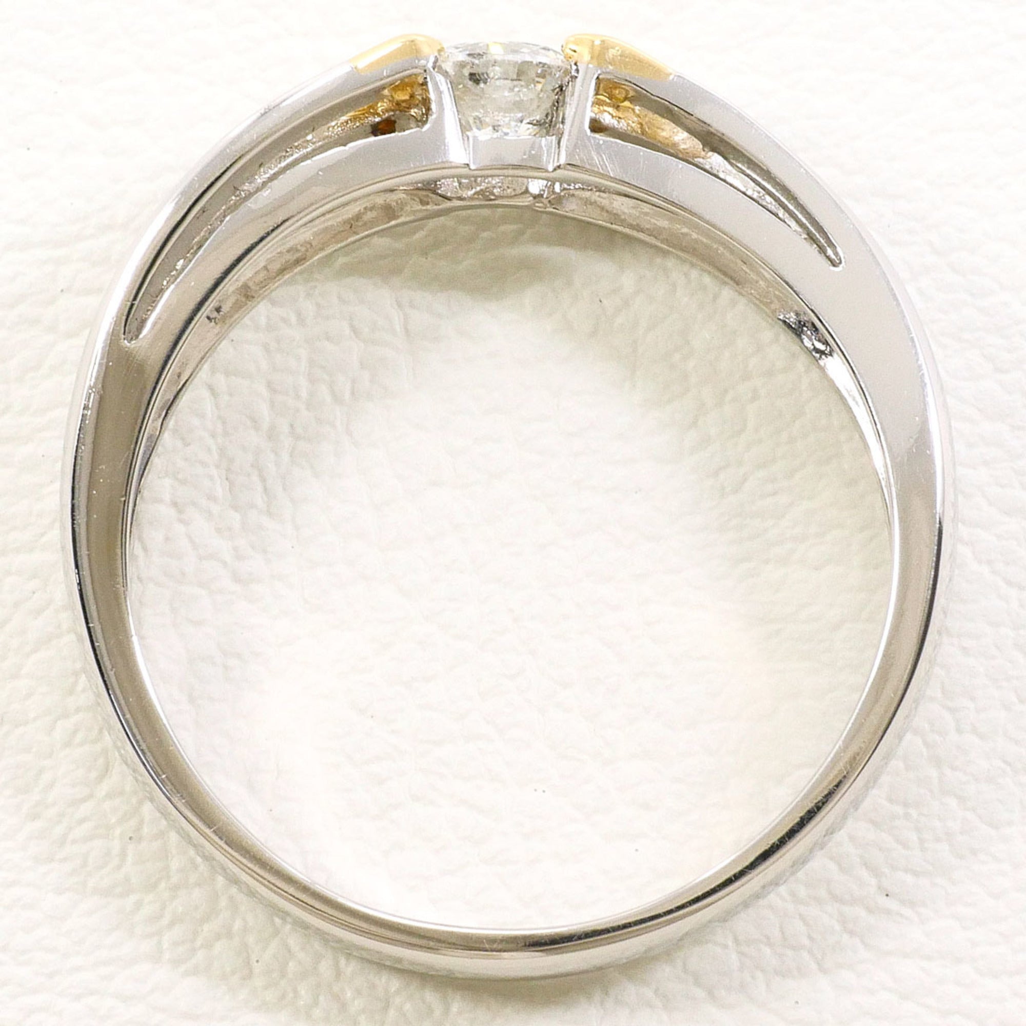Unbranded Platinum Yellow Gold Yellow Gold (18K) Platinum 900 Band Ring (Pre-Owned)