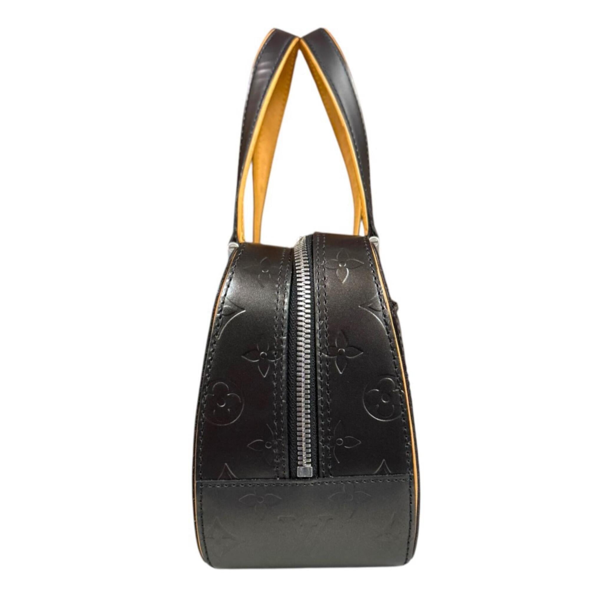 Louis Vuitton Gray Noir Monogram Mat Handbag (Pre-Owned)