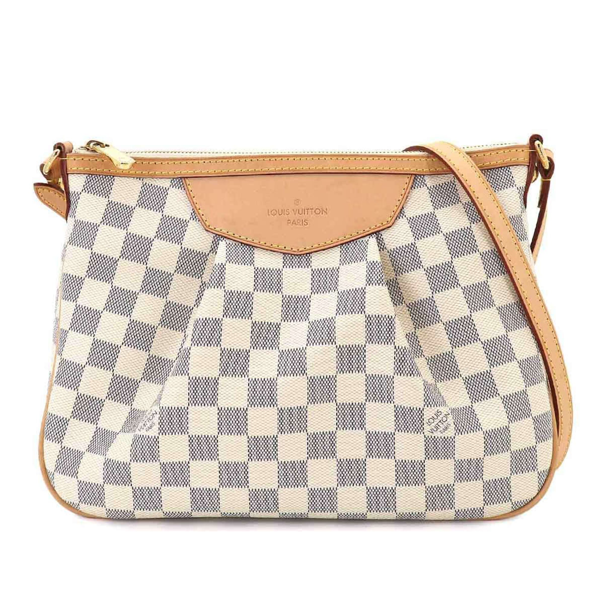 Louis Vuitton Damier Azur Damier Azur Canvas Shoulder Bag (Pre-Owned)