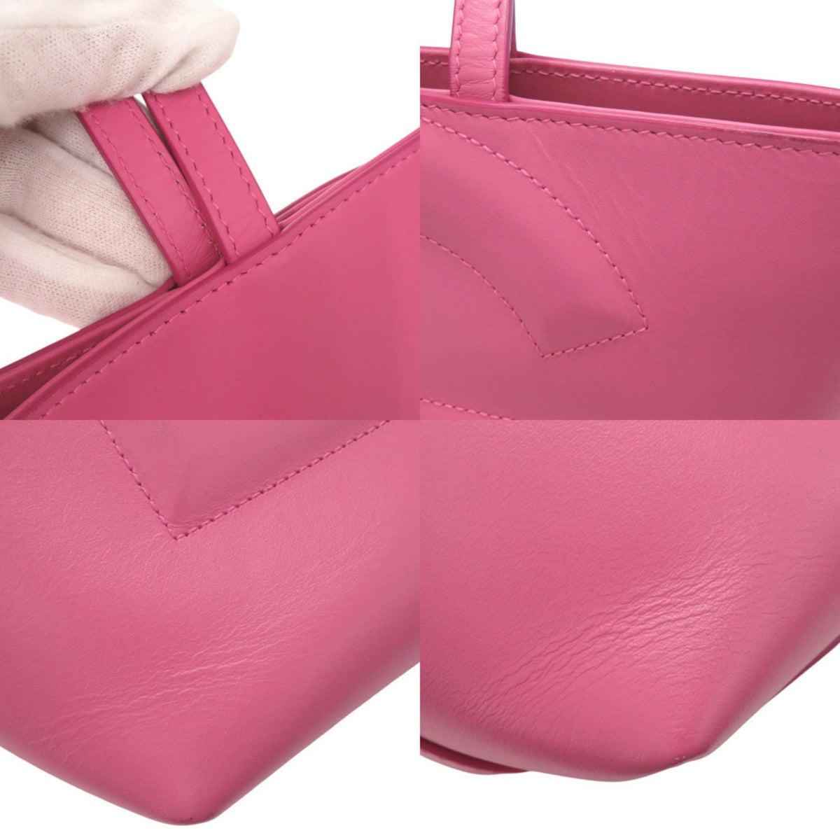 Dolce & Gabbana Pink Leather Handbag Shopping Bag Tote Bag (Pre-Owned)