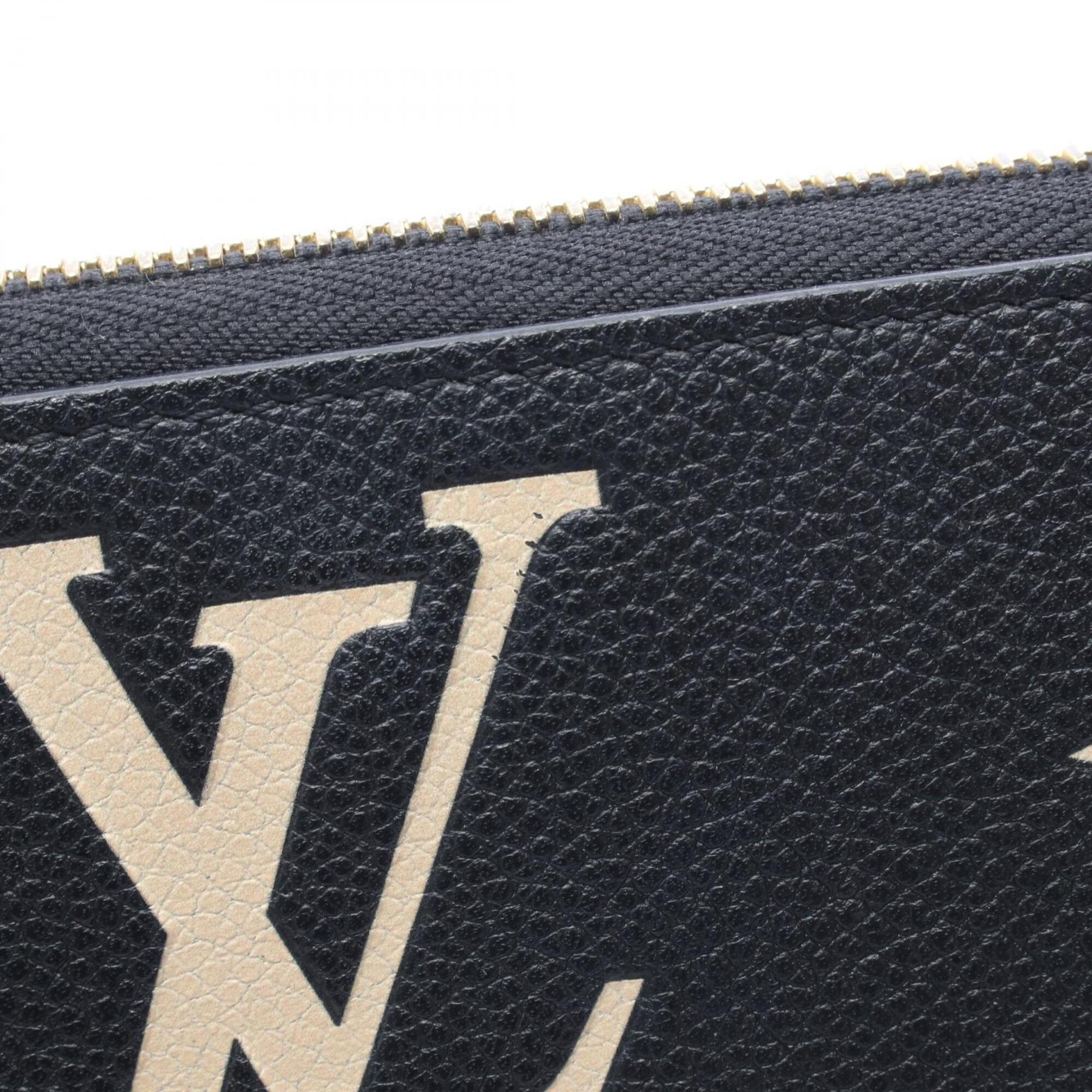 Louis Vuitton Beige Black Noir Monogram Empreinte Long Wallet (Bi-Fold) (Pre-Owned)