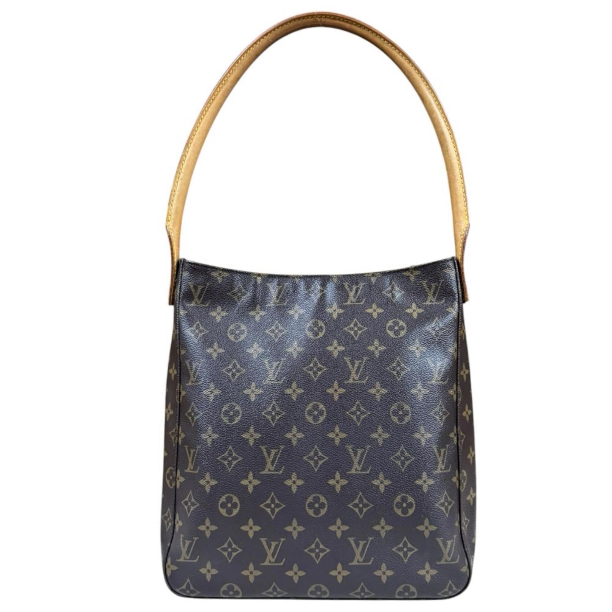 Louis Vuitton Brown Monogram Canvas Shoulder Bag (Pre-Owned)