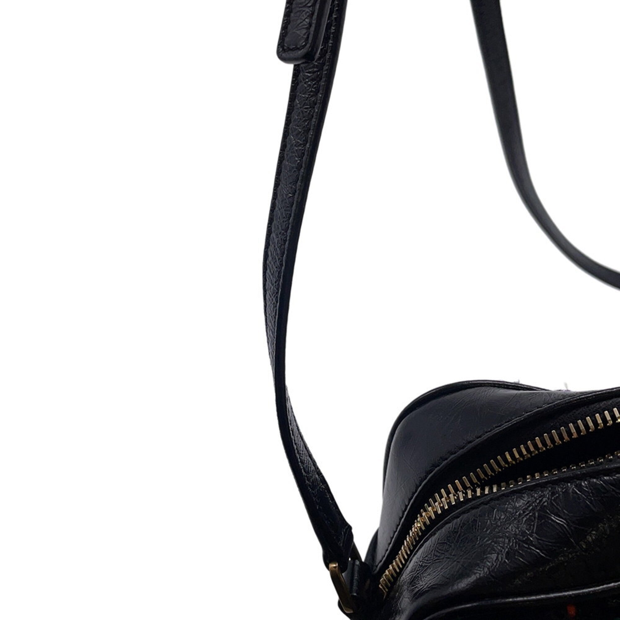 Yves Saint Laurent Black Multi-Color Tweed Handbag Shoulder Bag (Pre-Owned)