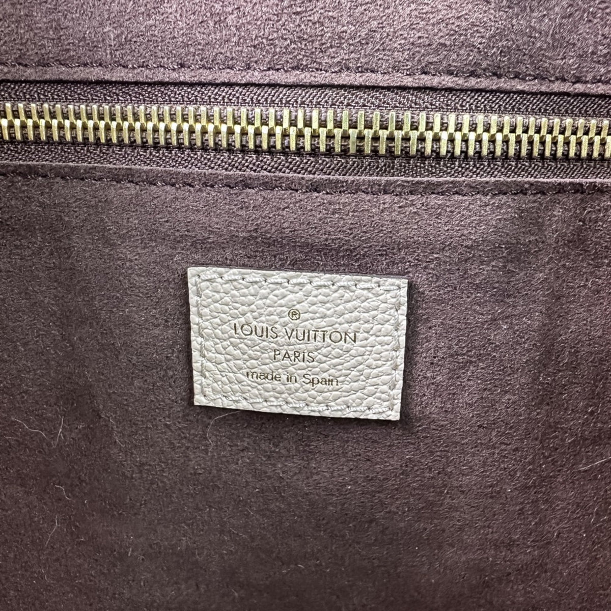 Louis Vuitton Cream Monogram Empreinte Tote Bag (Pre-Owned)