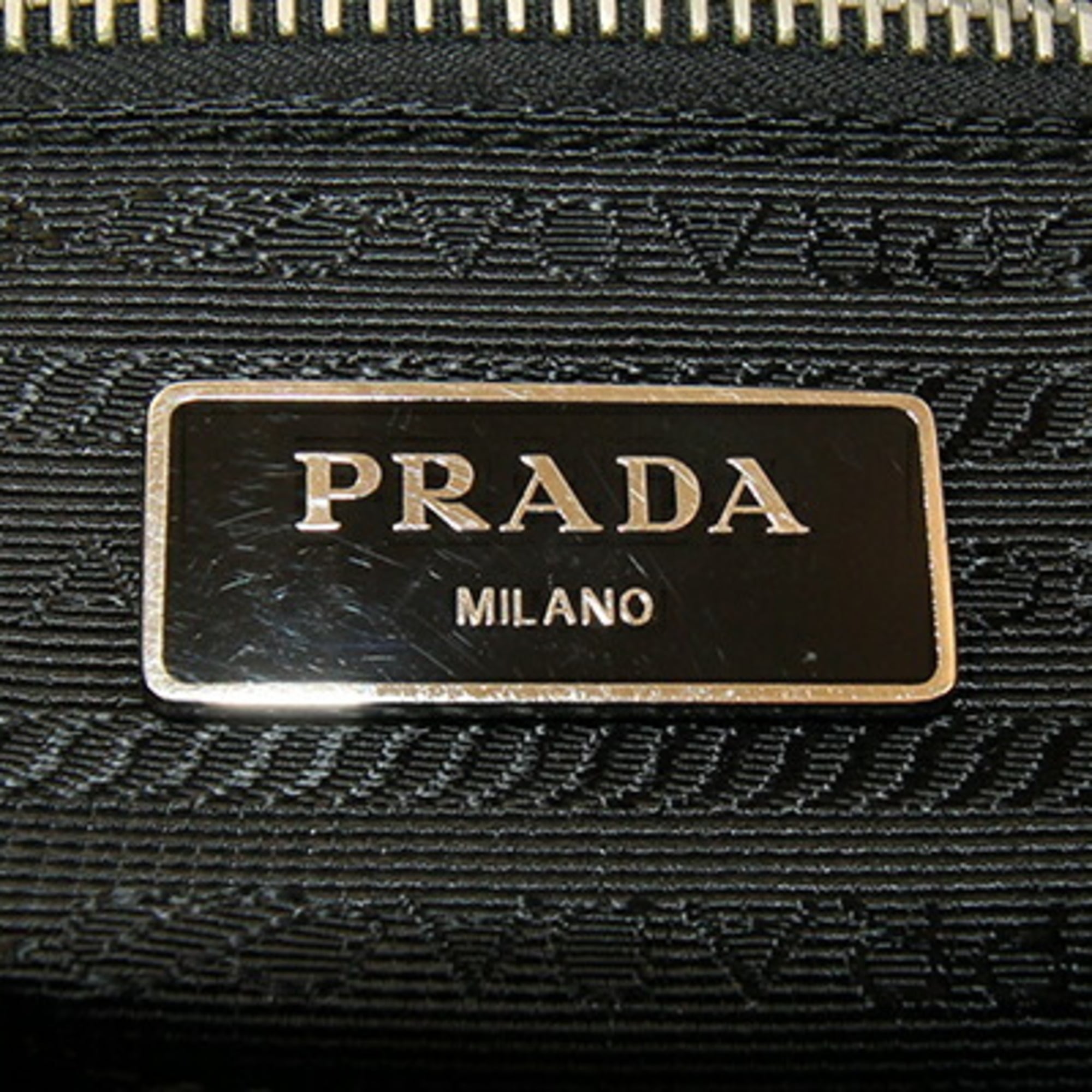 Prada Black Nylon Leather Shoulder Bag (Pre-Owned)