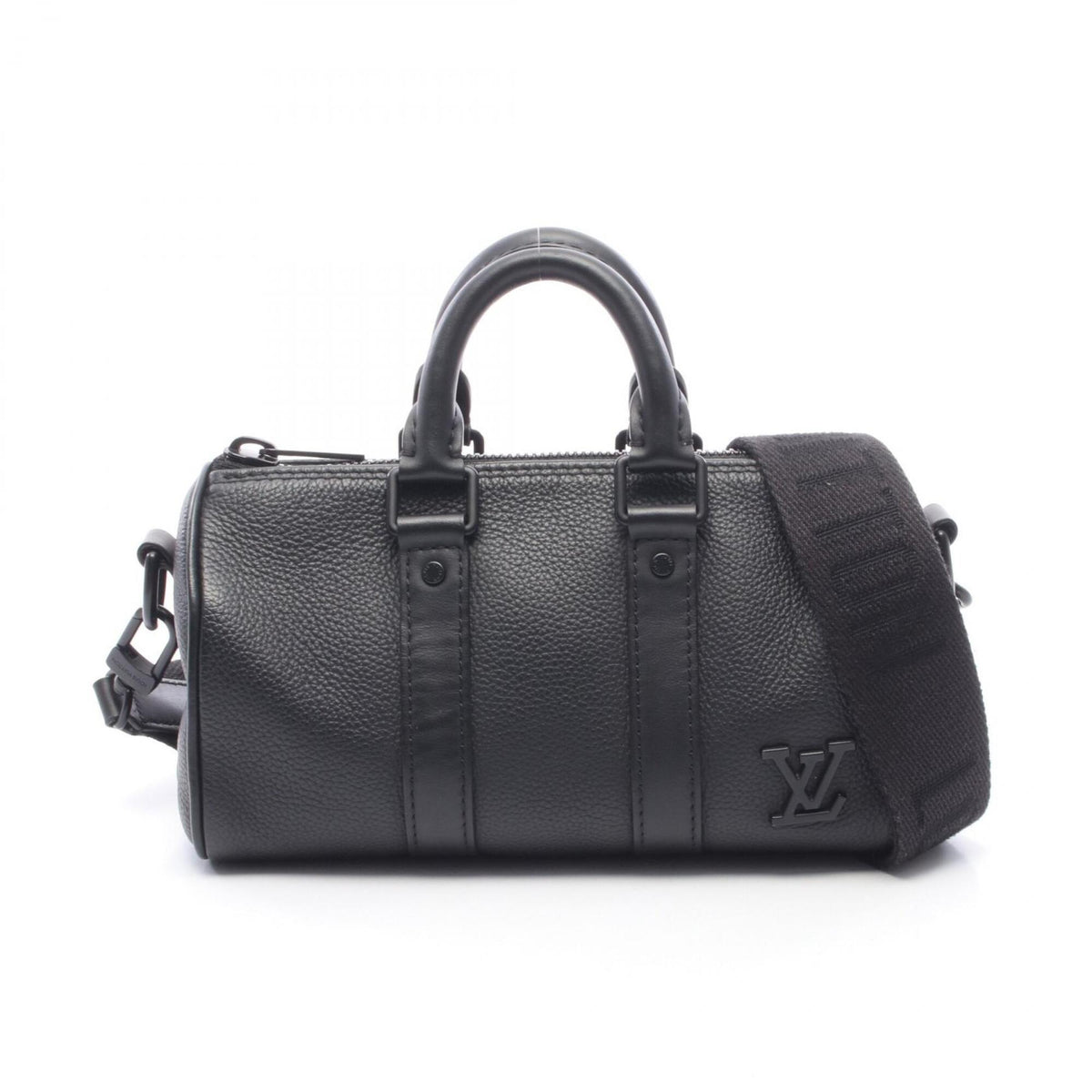 Louis Vuitton Black Leather Handbag (Pre-Owned)