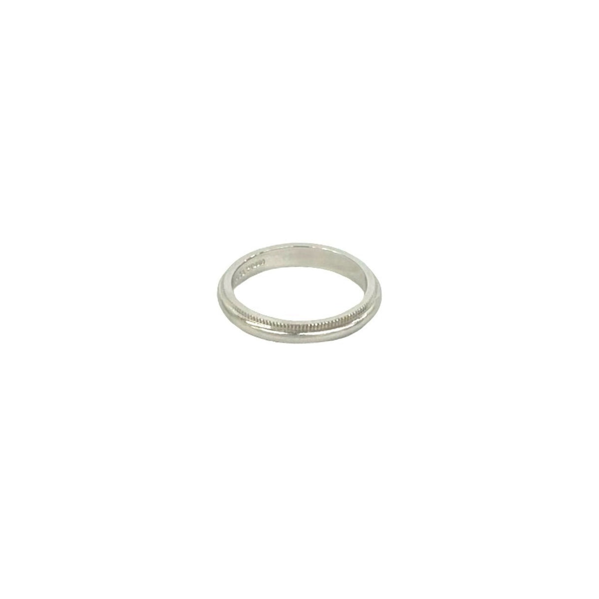 Tiffany Silver Platinum 950 Band Ring (Pre-Owned)