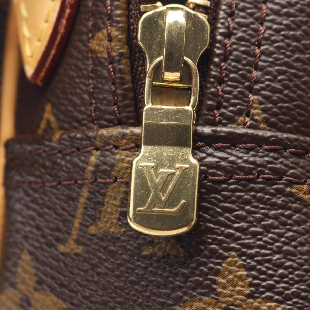 Louis Vuitton Brown Monogram Monogram Leather Handbag Shoulder Bag (Pre-Owned)