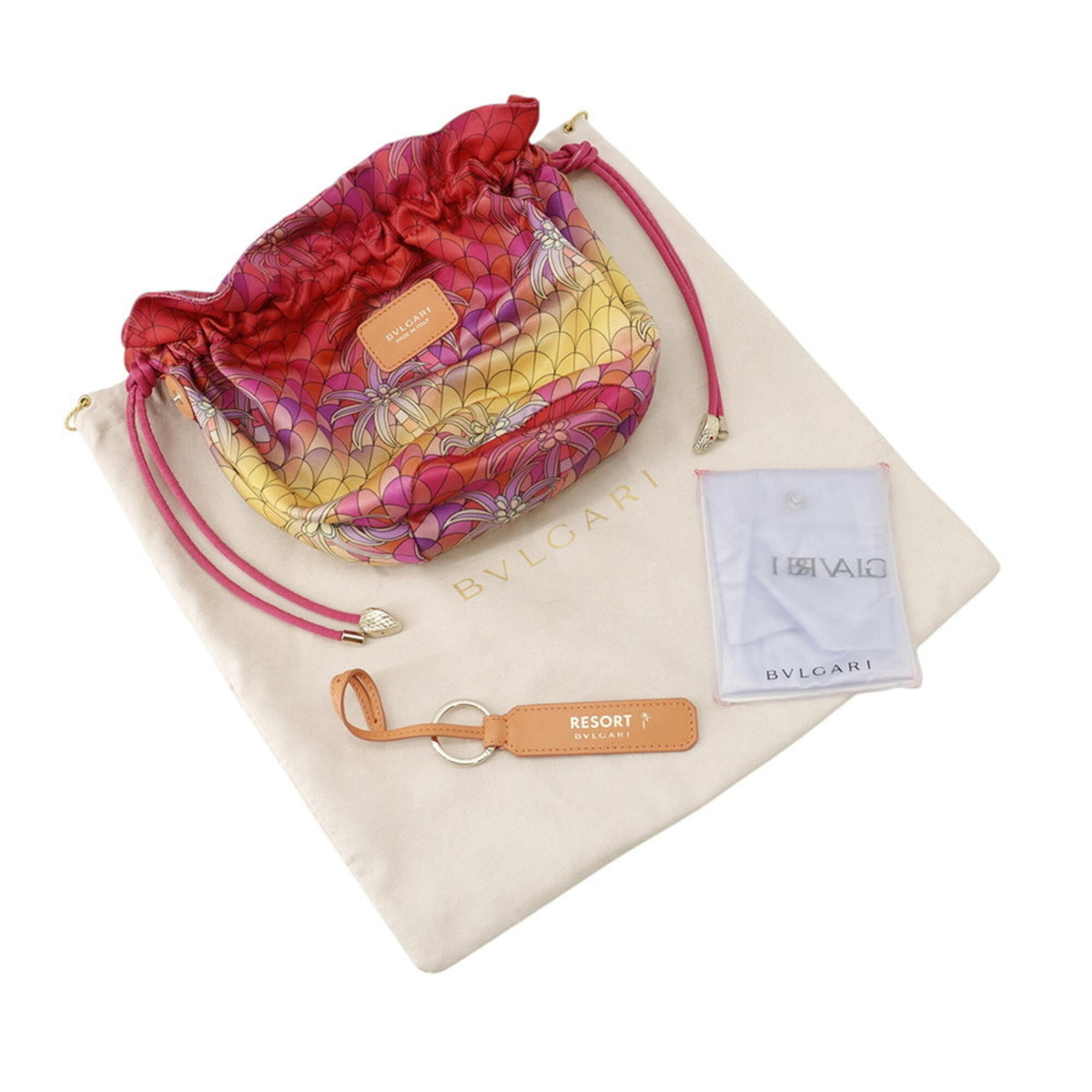 Bvlgari Orange Leather Wisteria Vine Shoulder Bag (Pre-Owned)