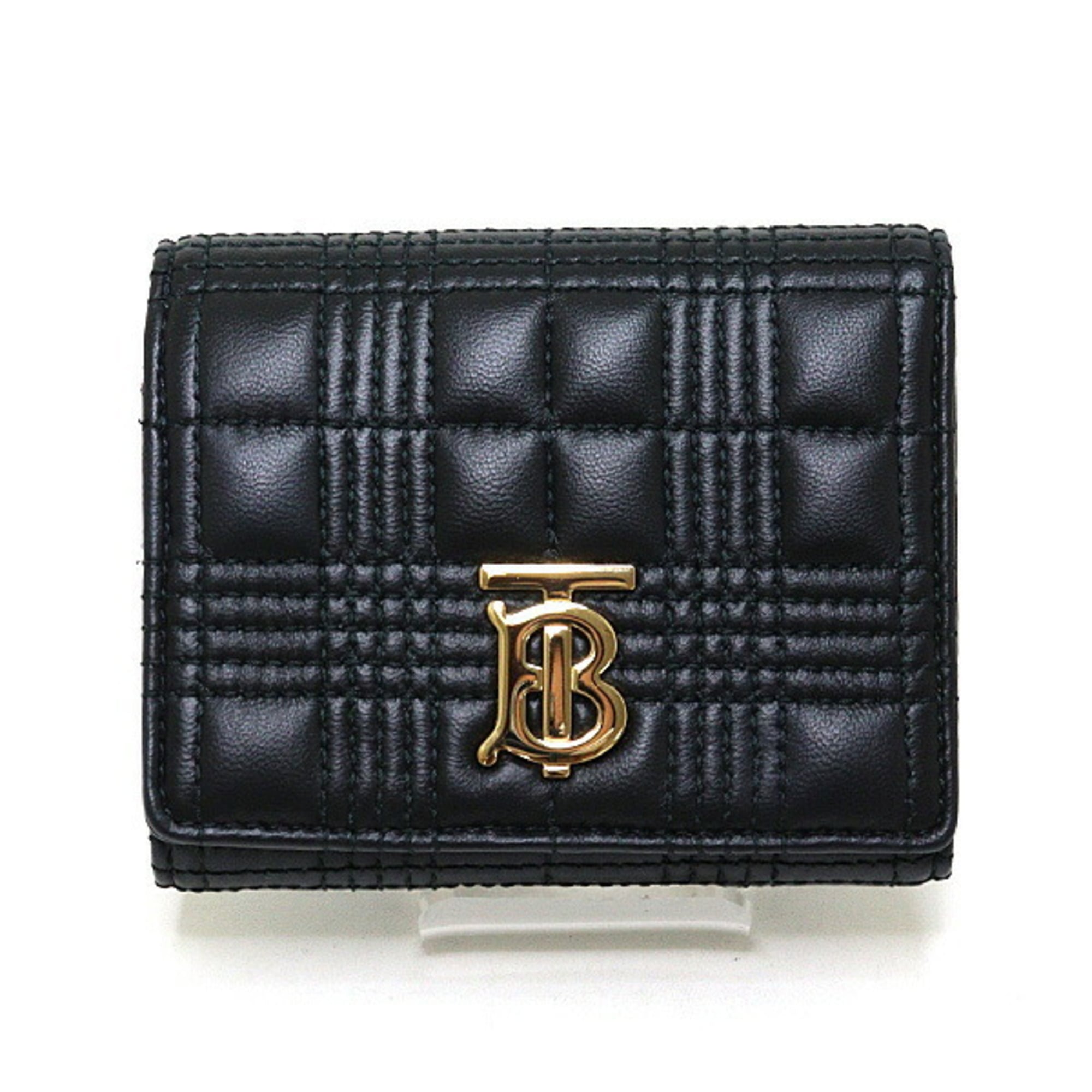 Burberry Black Leather Wallet (Tri-Fold) (Pre-Owned)