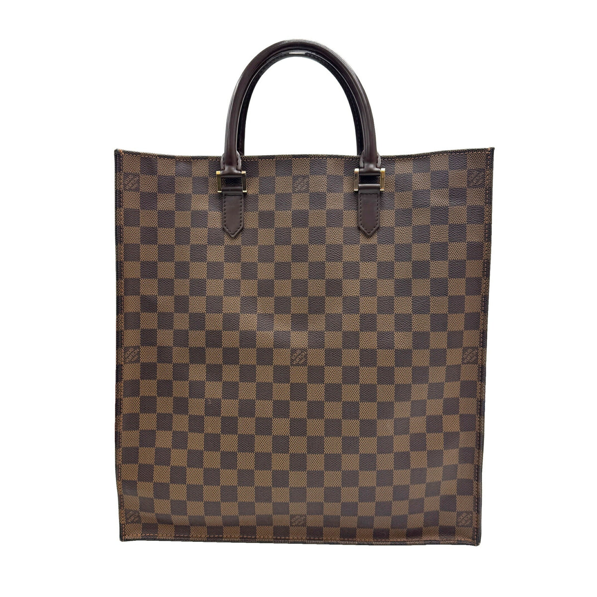 Louis Vuitton Damier Brown Ebene Damier Canvas Leather Handbag (Pre-Owned)