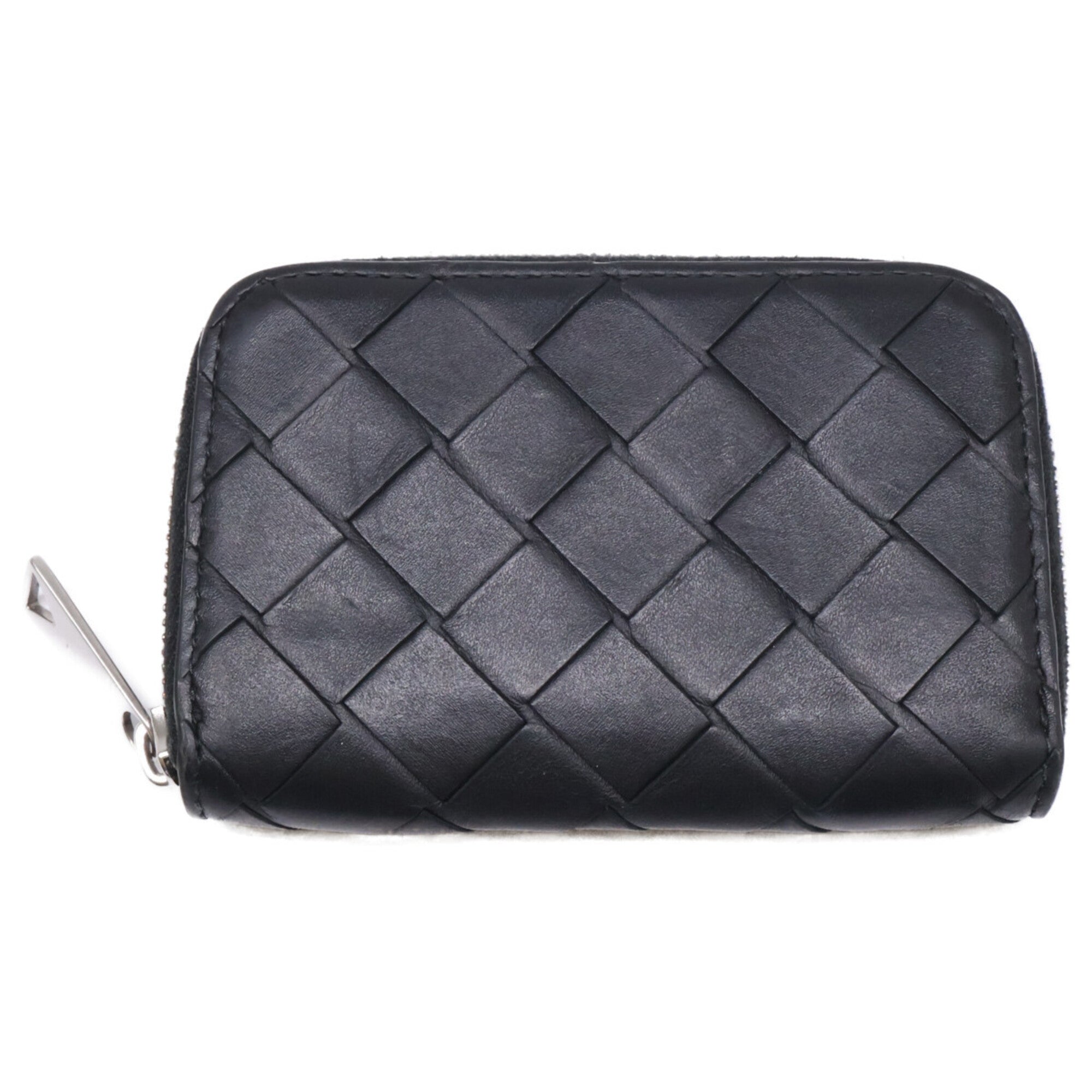 Bottega Veneta Black Leather Long Wallet (Bi-Fold) (Pre-Owned)