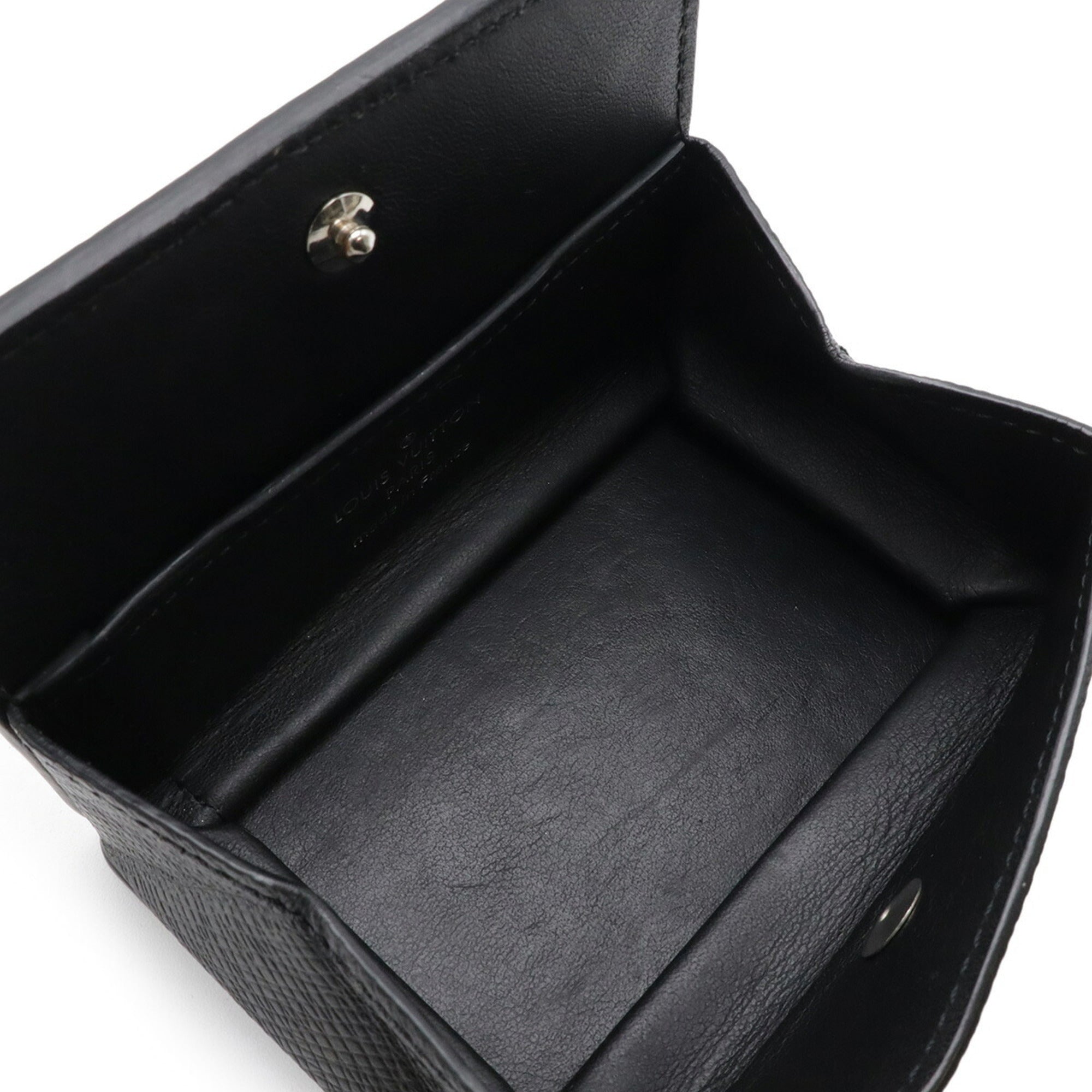 Louis Vuitton Ardoise Taiga Leather Coin Purse/Coin Case (Pre-Owned)