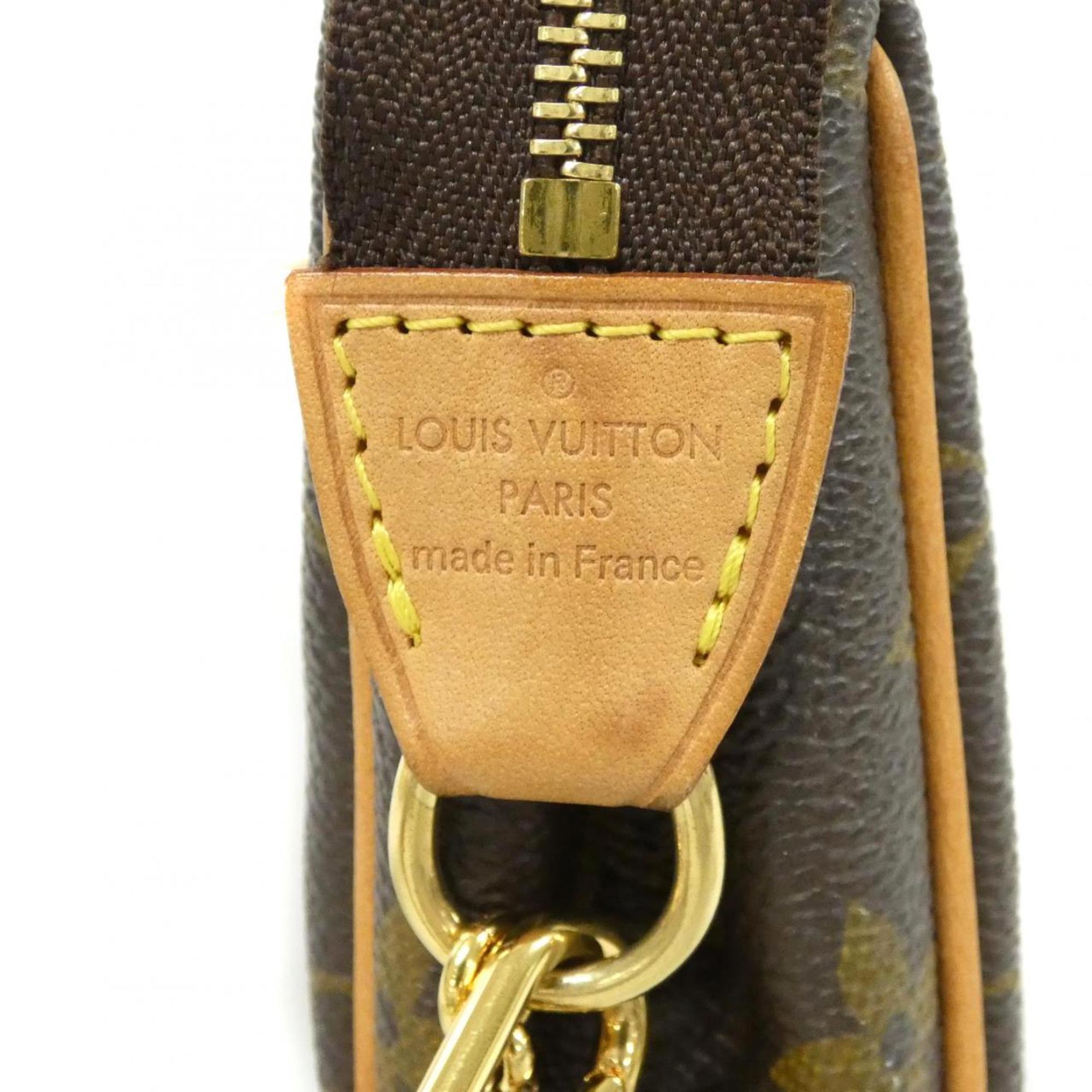 Louis Vuitton Marron Coated Canvas Shoulder Bag (Pre-Owned)