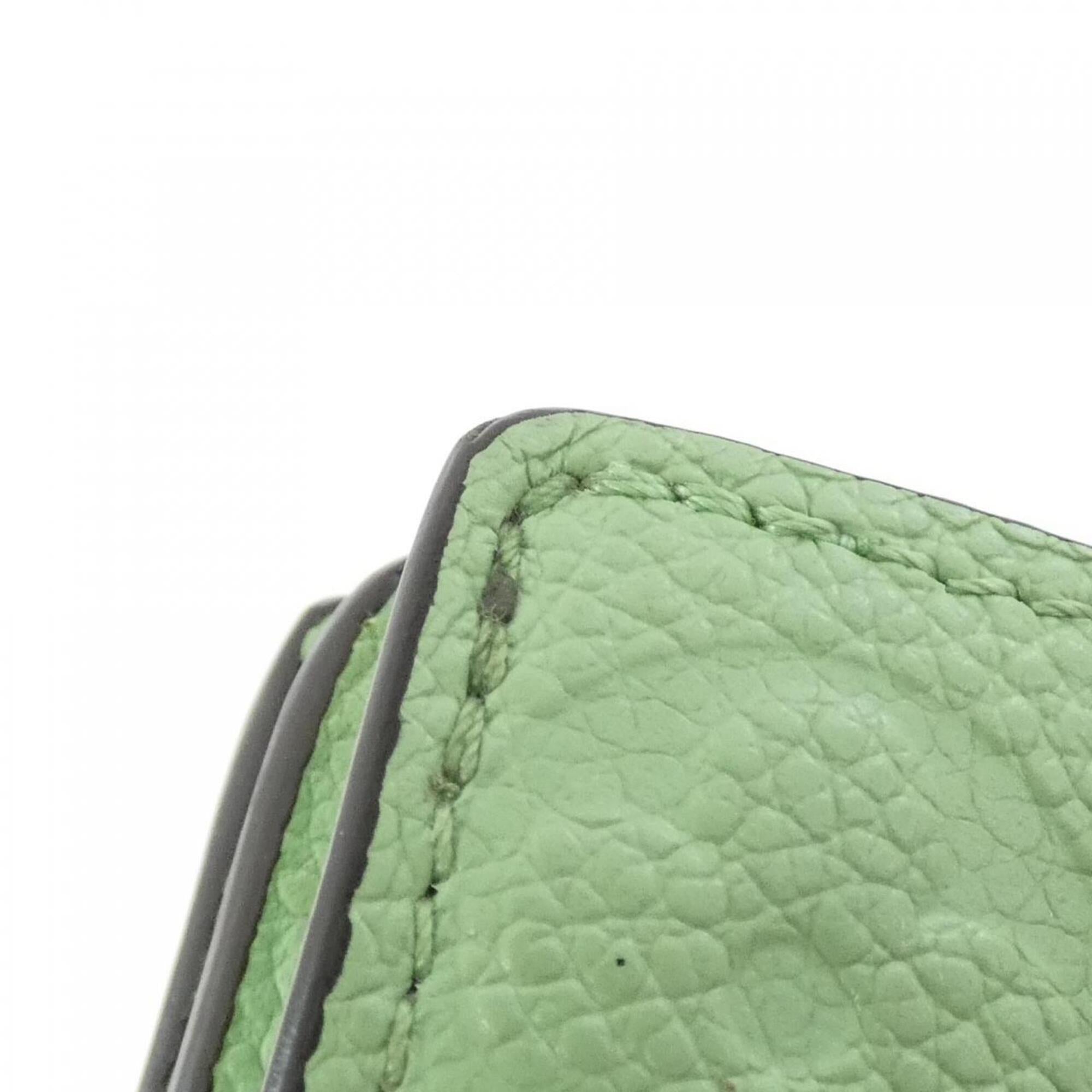 Louis Vuitton Green Leather Wallet (Bi-Fold) (Pre-Owned)