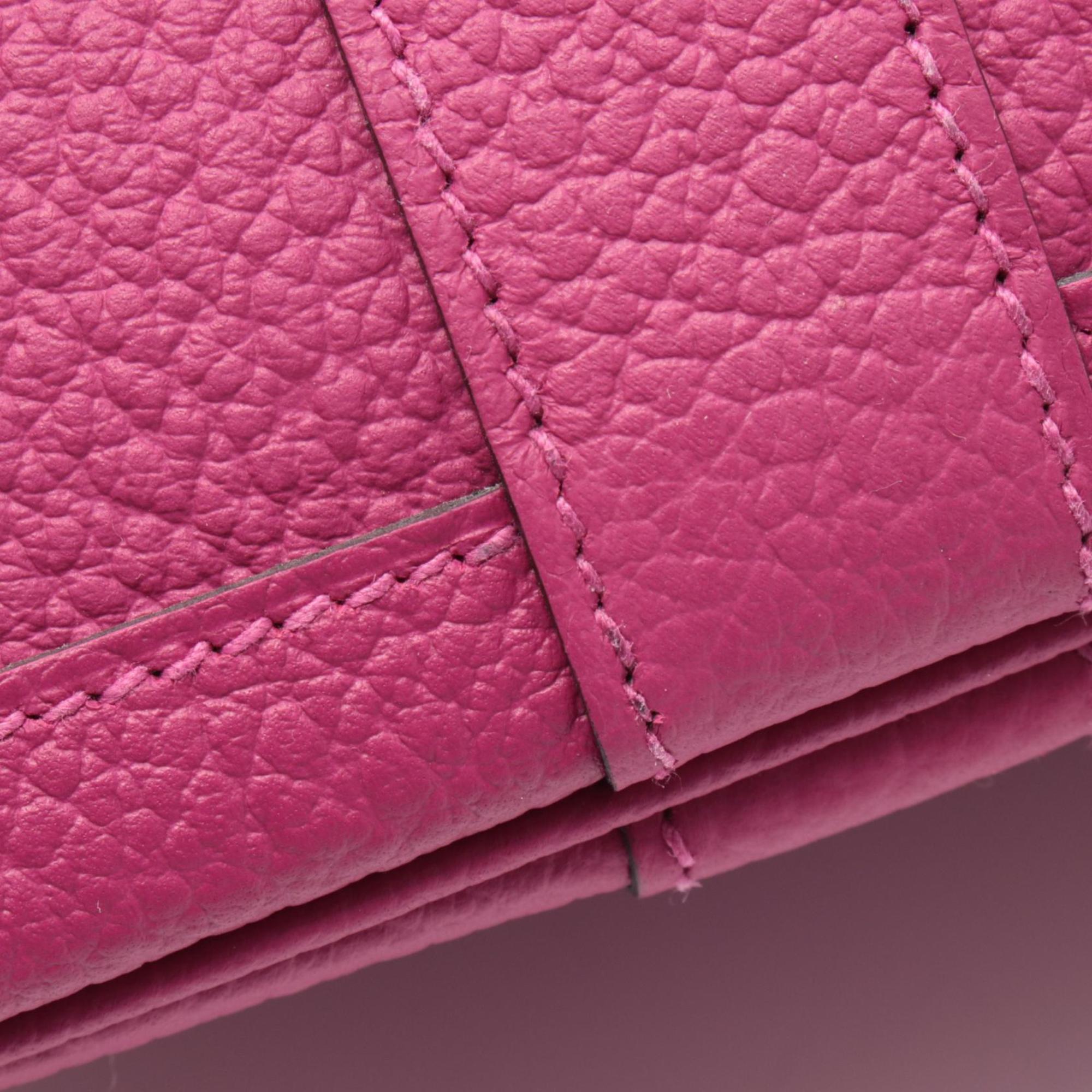 Hermes Pink Rose Purple Country Leather Leather Handbag Tote Bag (Pre-Owned)