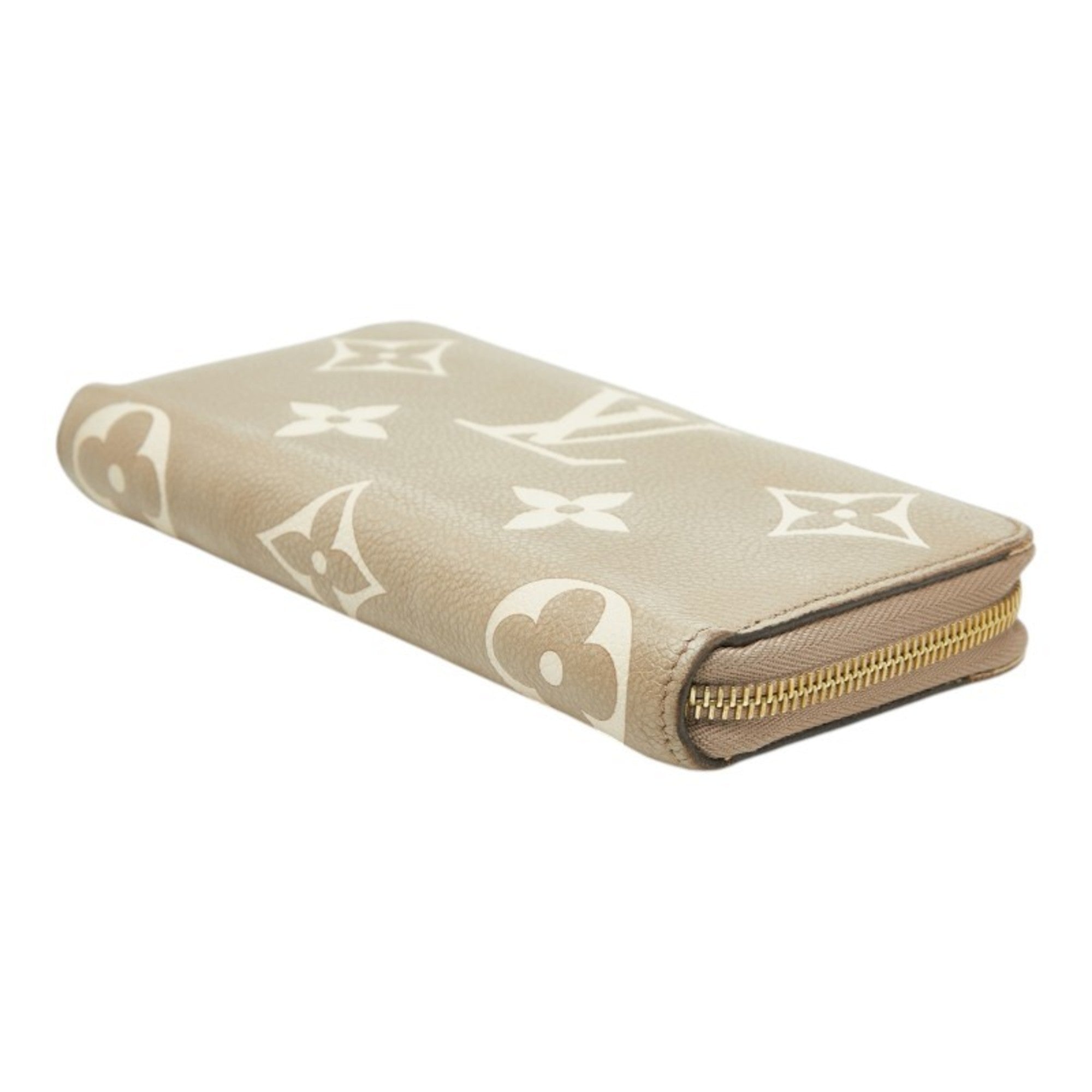 Louis Vuitton Beige Cream Tourterelle Leather Long Wallet (Bi-Fold) (Pre-Owned)